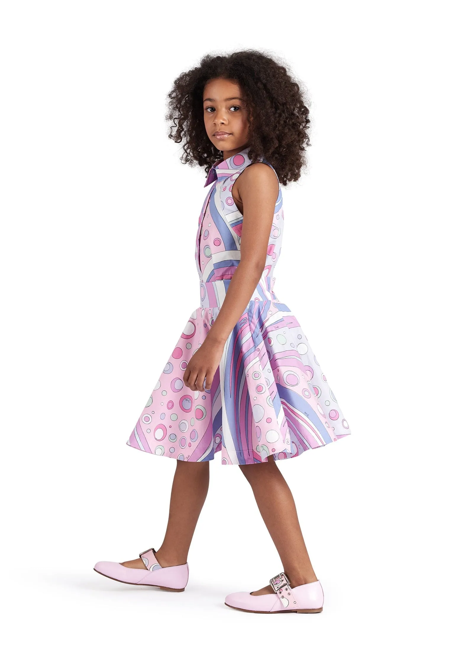 Girls Fontane Print Skirt in Pink