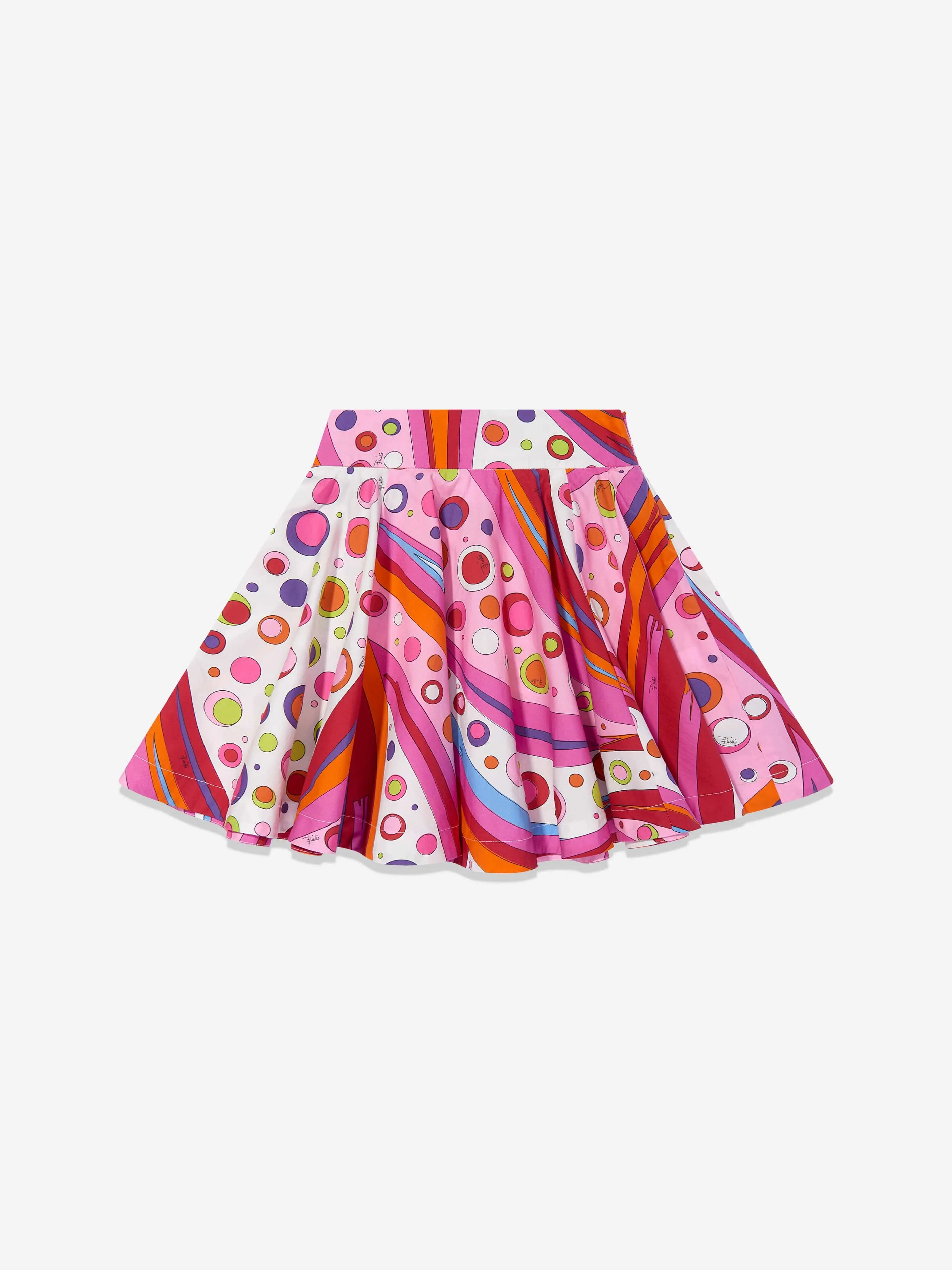 Girls Fontane Print Skirt in Red
