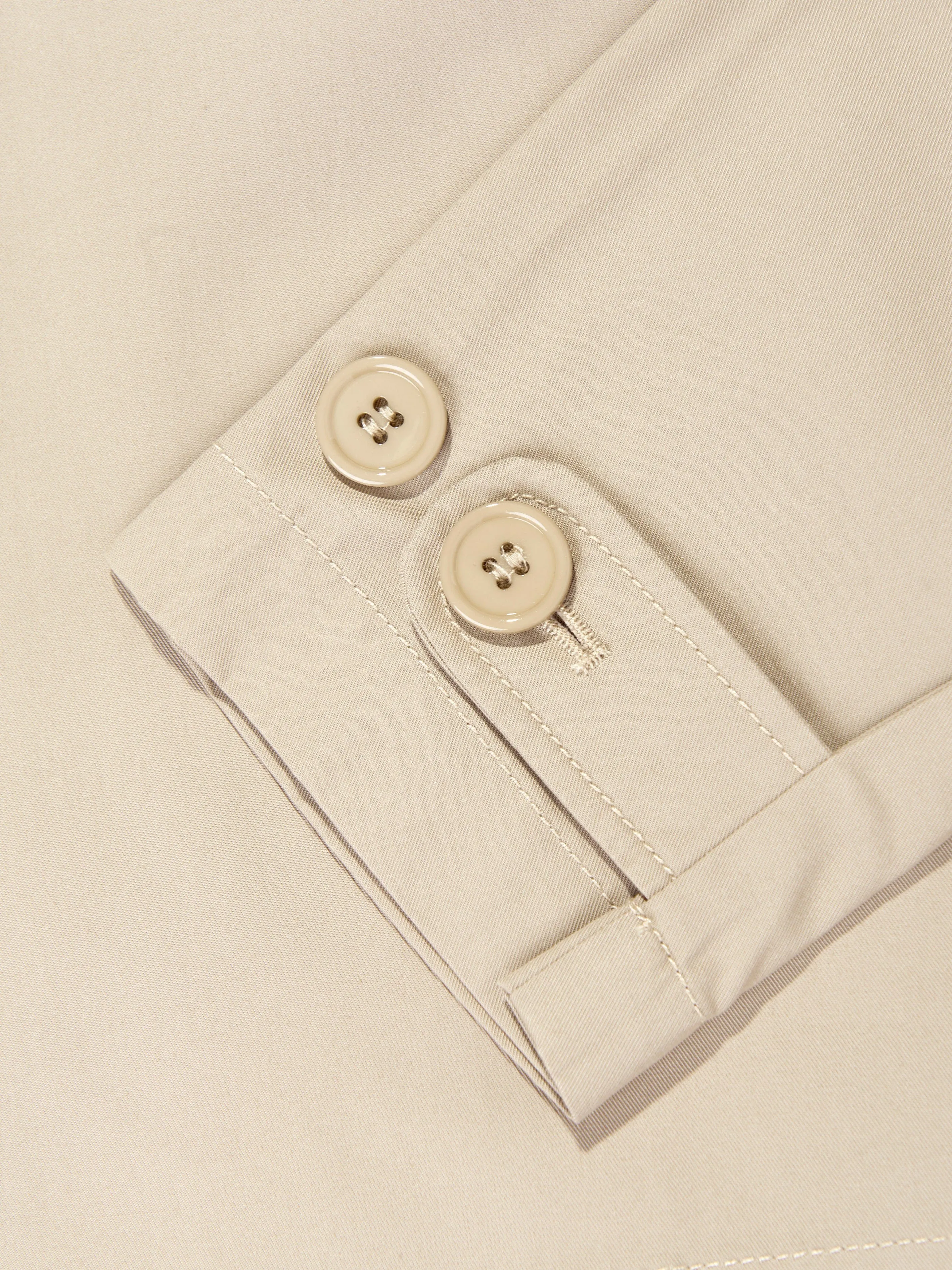 Girls Gabardine Logo Jacket in Beige