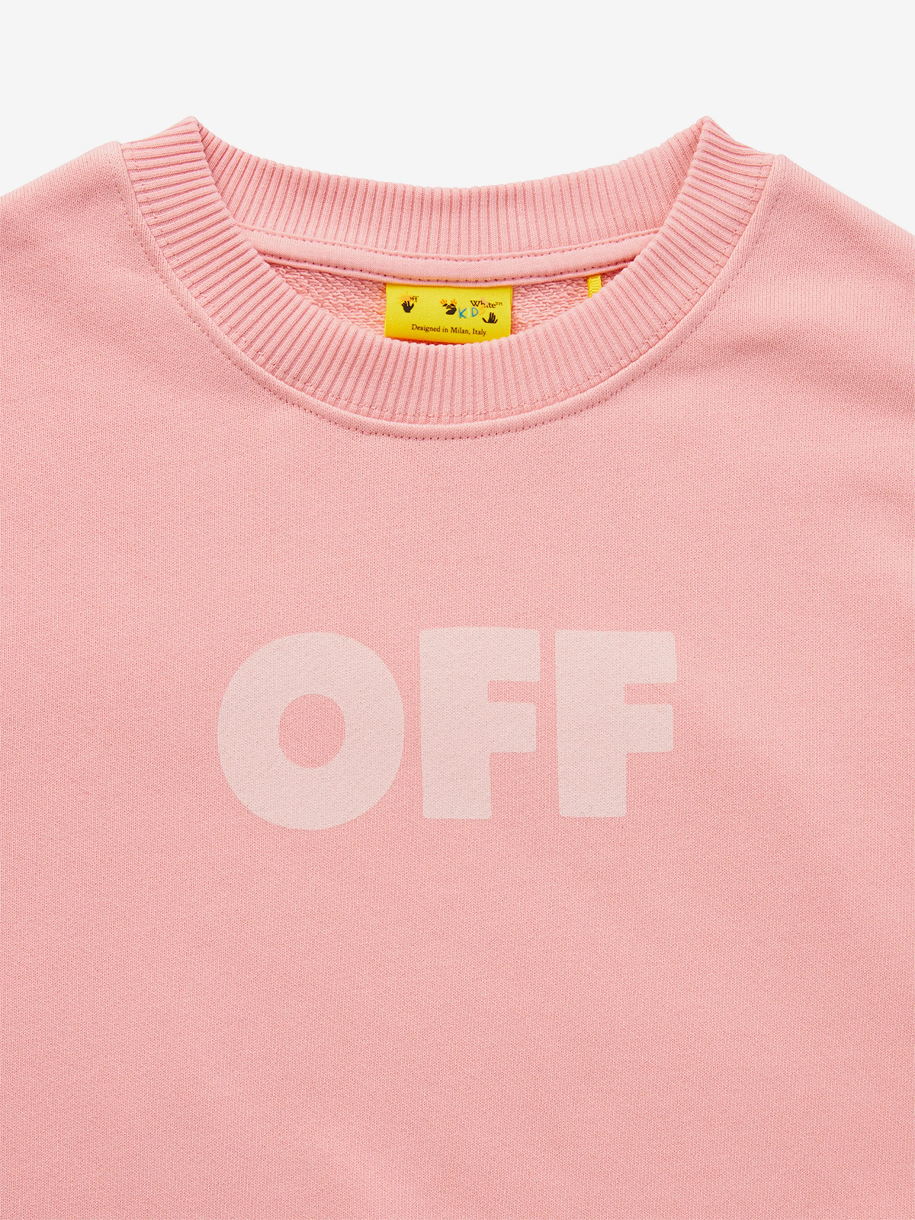 Girls Garment Dyed Sweatshirt in Pink