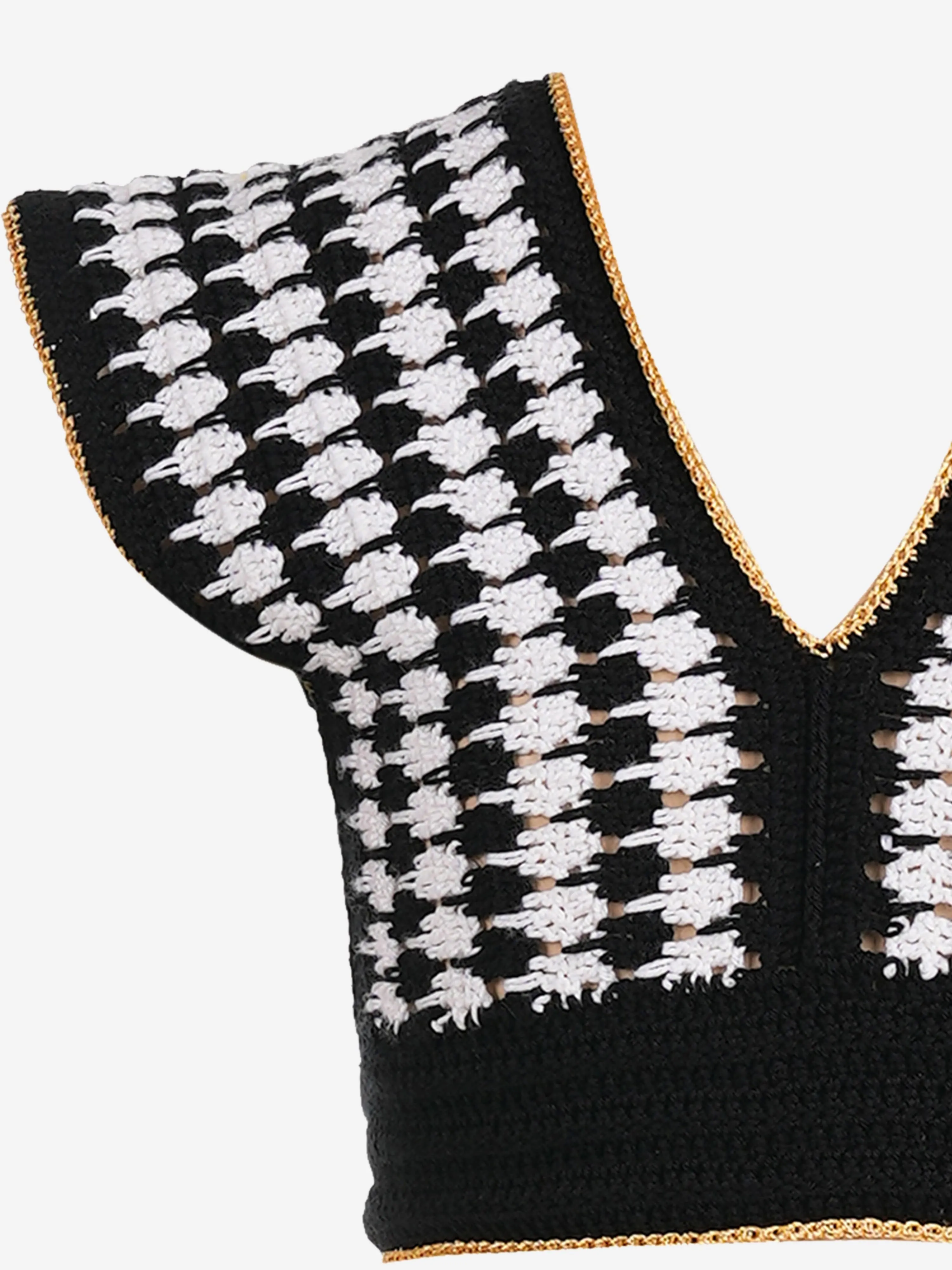Girls Garnet Crop Top in Black