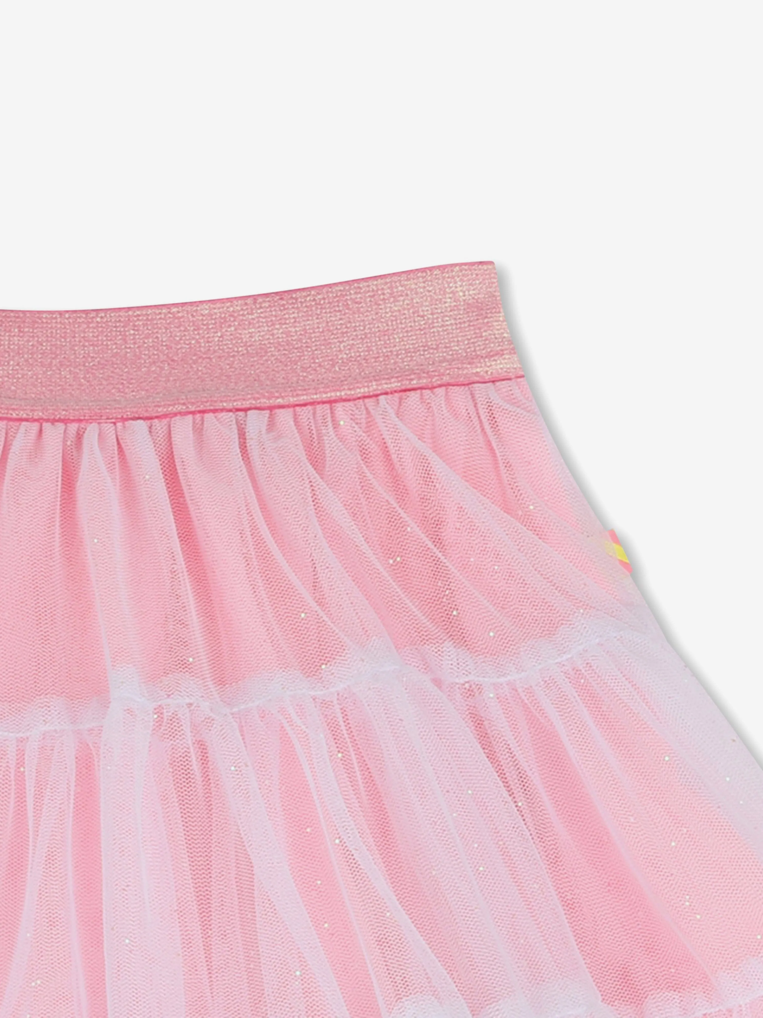 Girls Glitter Tulle Skirt in Pink
