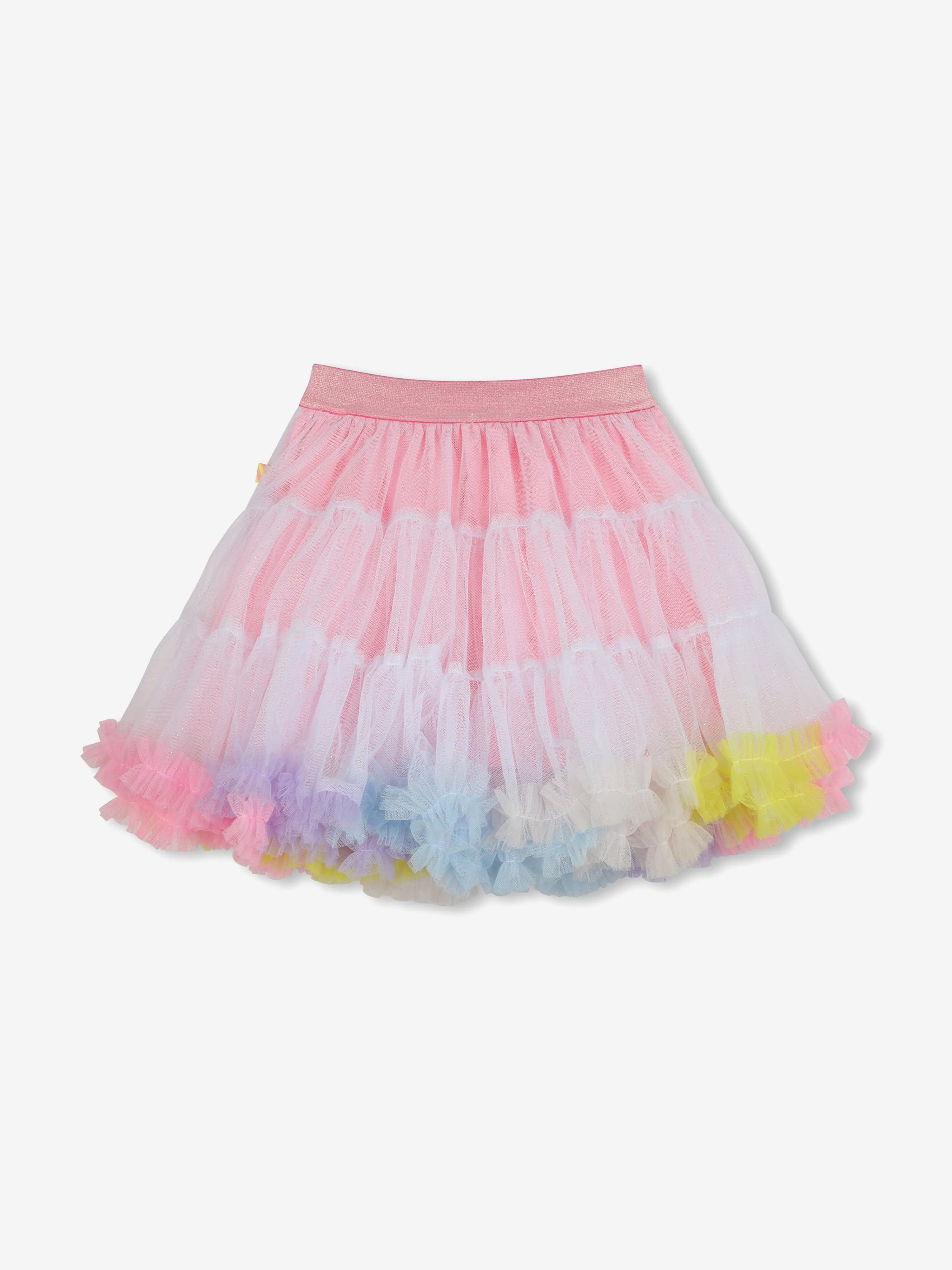 Girls Glitter Tulle Skirt in Pink