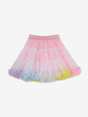 Girls Glitter Tulle Skirt in Pink