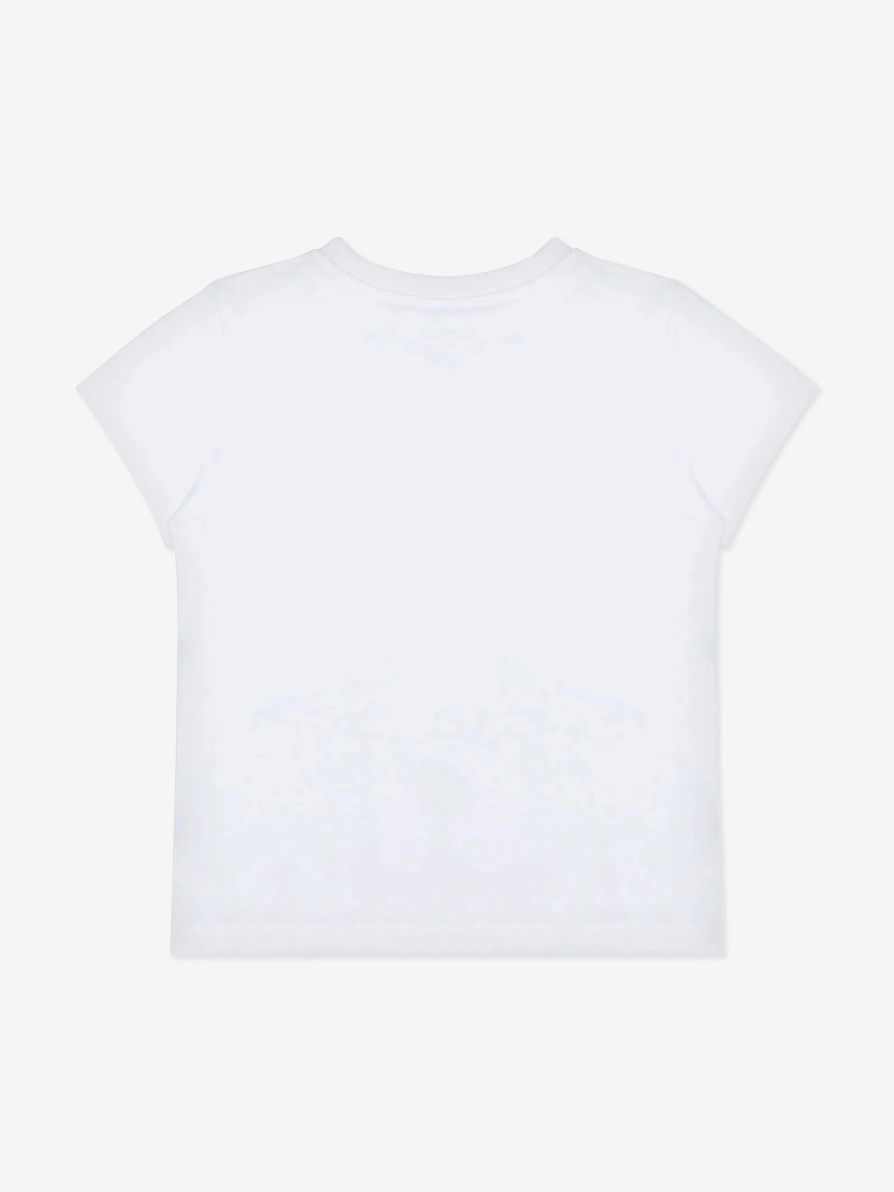 Girls Goose Print T-Shirt in White