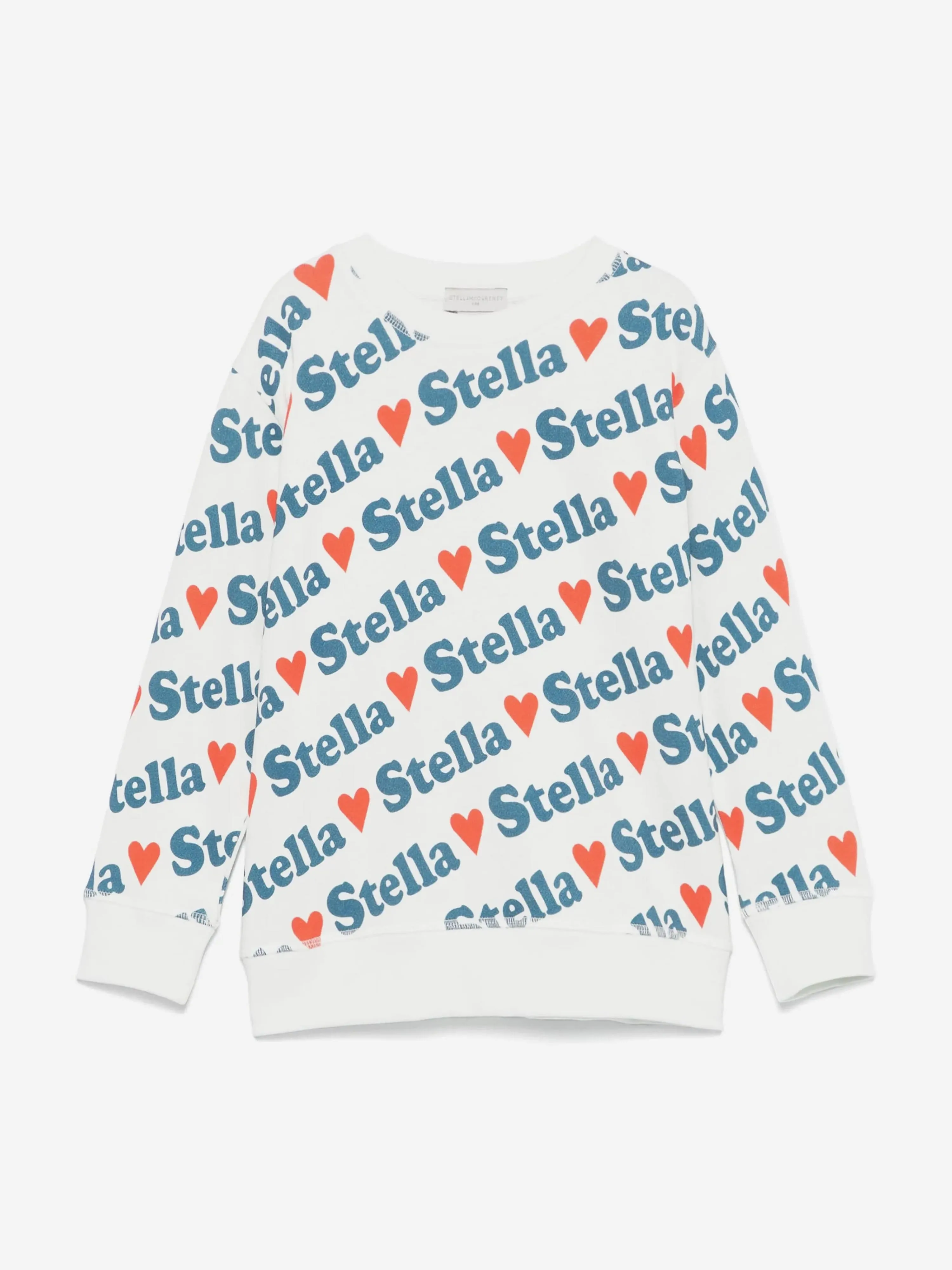 Girls Heart Logo Sweatshirt in Ivory