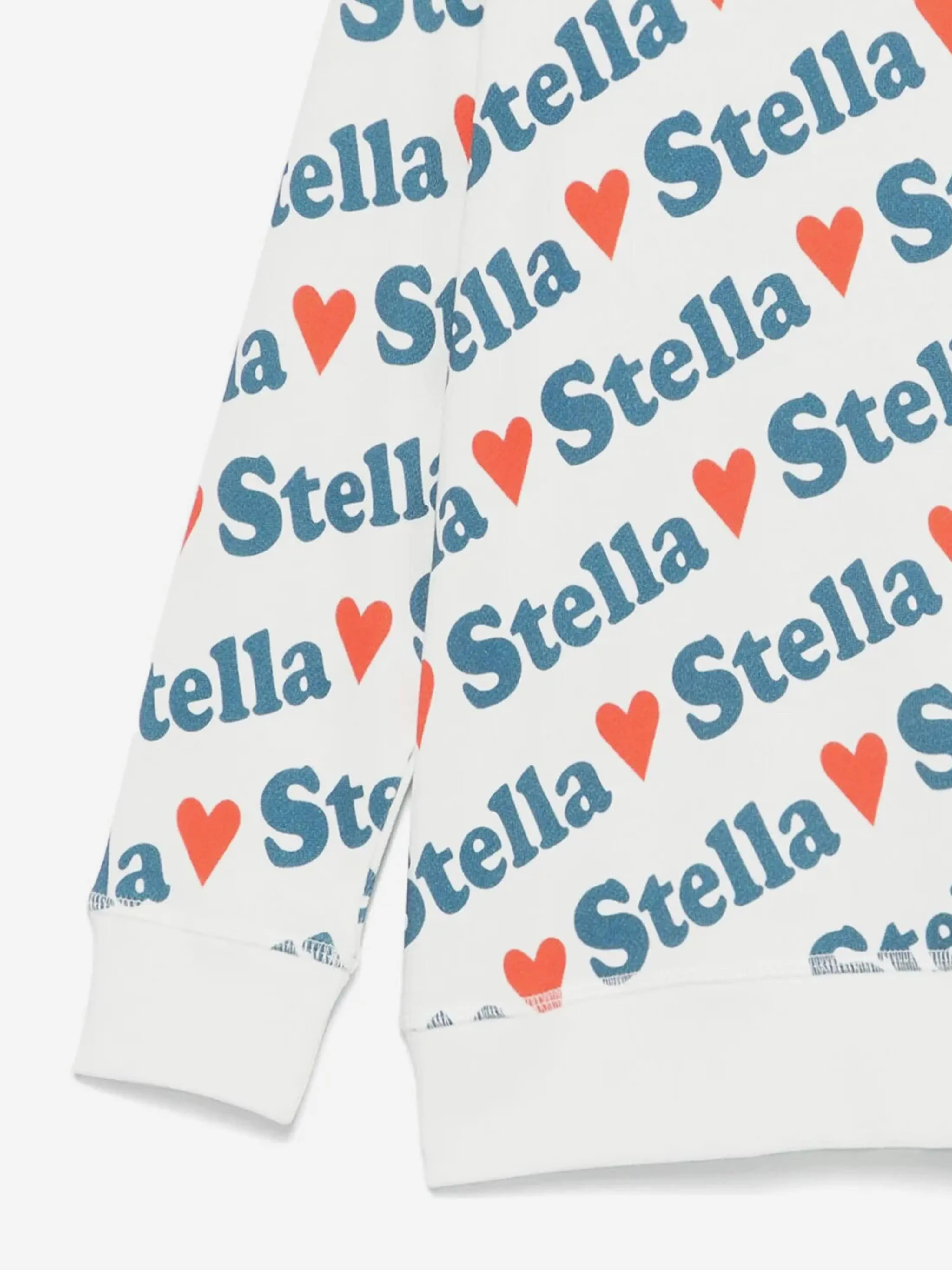 Girls Heart Logo Sweatshirt in Ivory