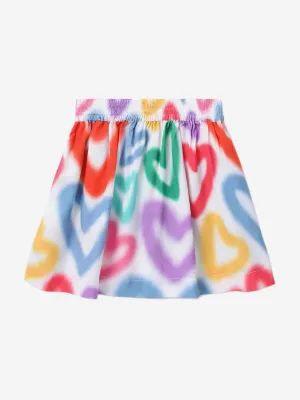 Girls Heart Skirt in Multilcolour