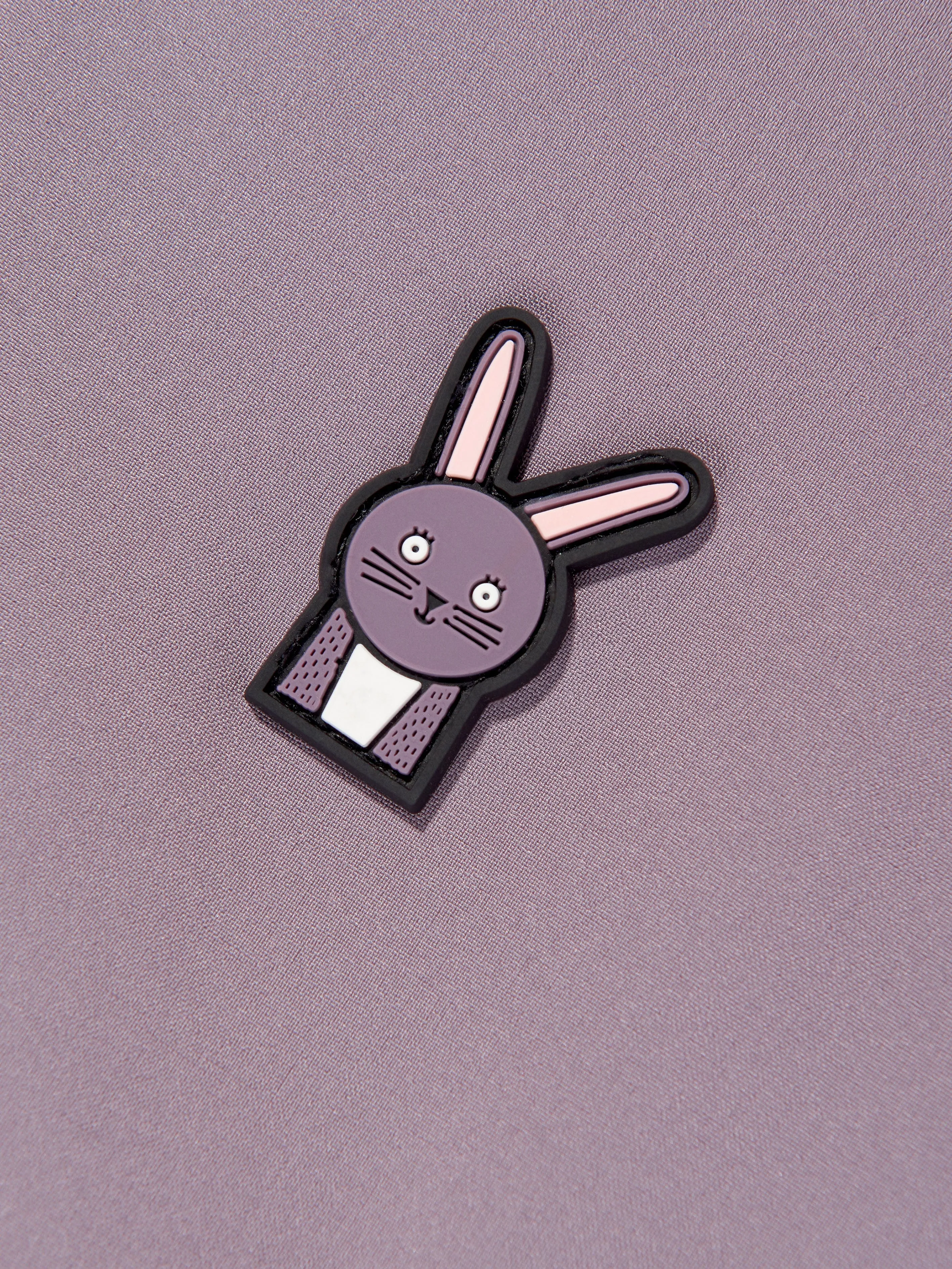 Girls Hop The Bunny Poncho Towel in Purple