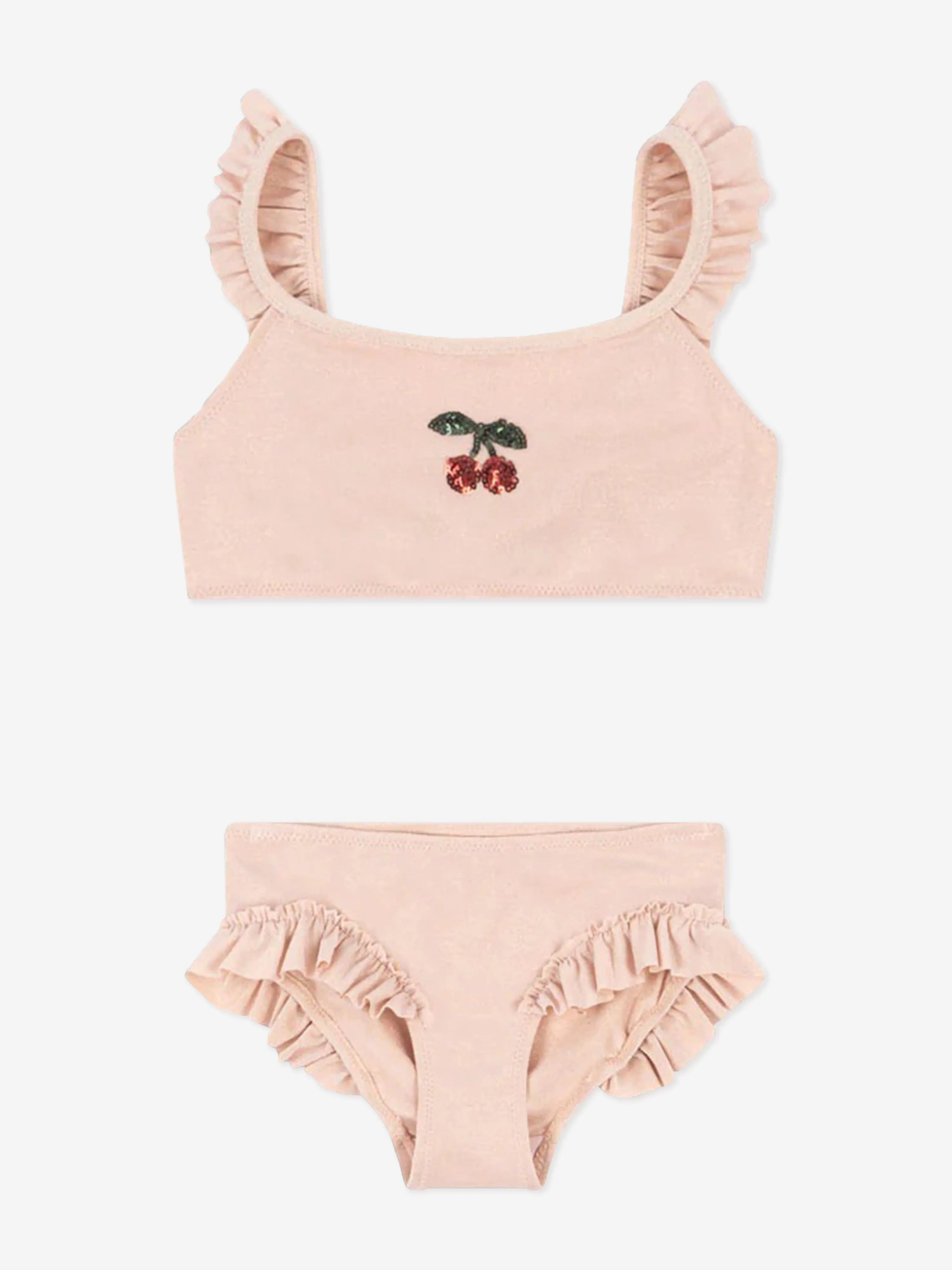 Girls Jade Cherry Bikini in Pink