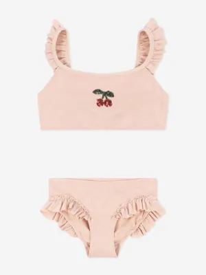 Girls Jade Cherry Bikini in Pink