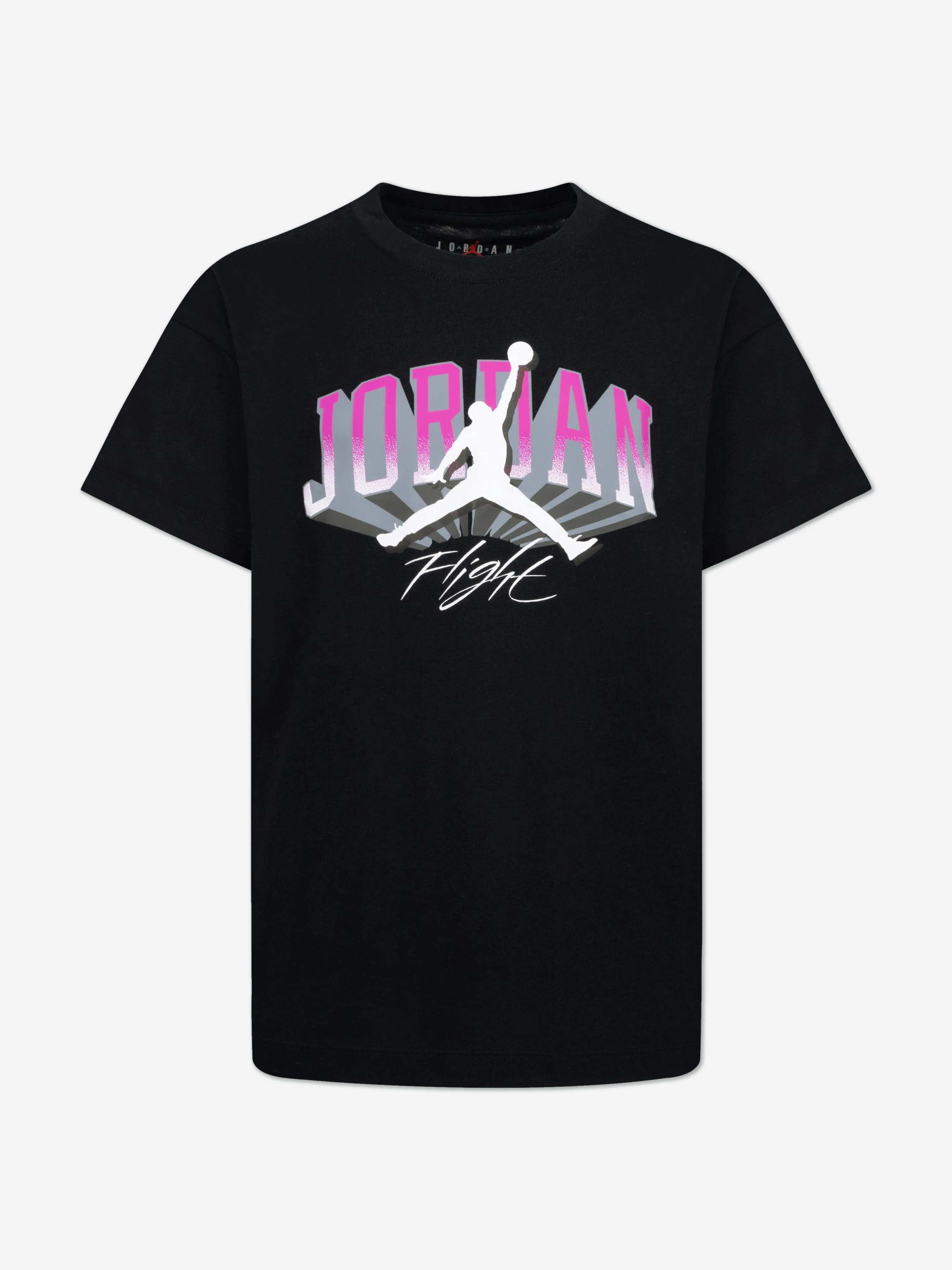 Girls JM Push Through T-Shirt in Black