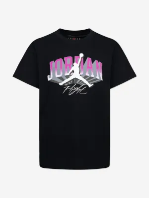 Girls JM Push Through T-Shirt in Black