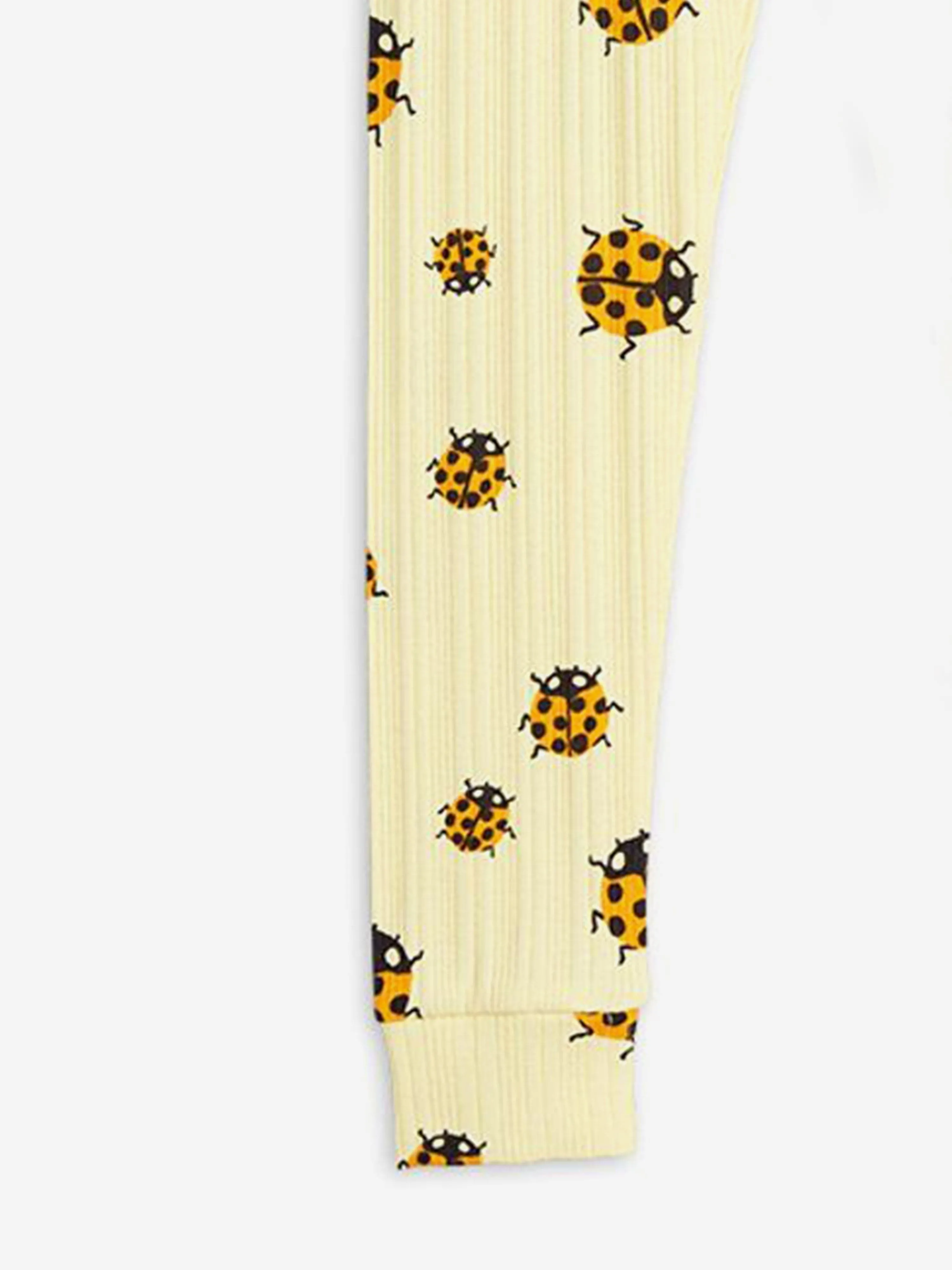 Girls Ladybugs AOP Leggings in Yellow