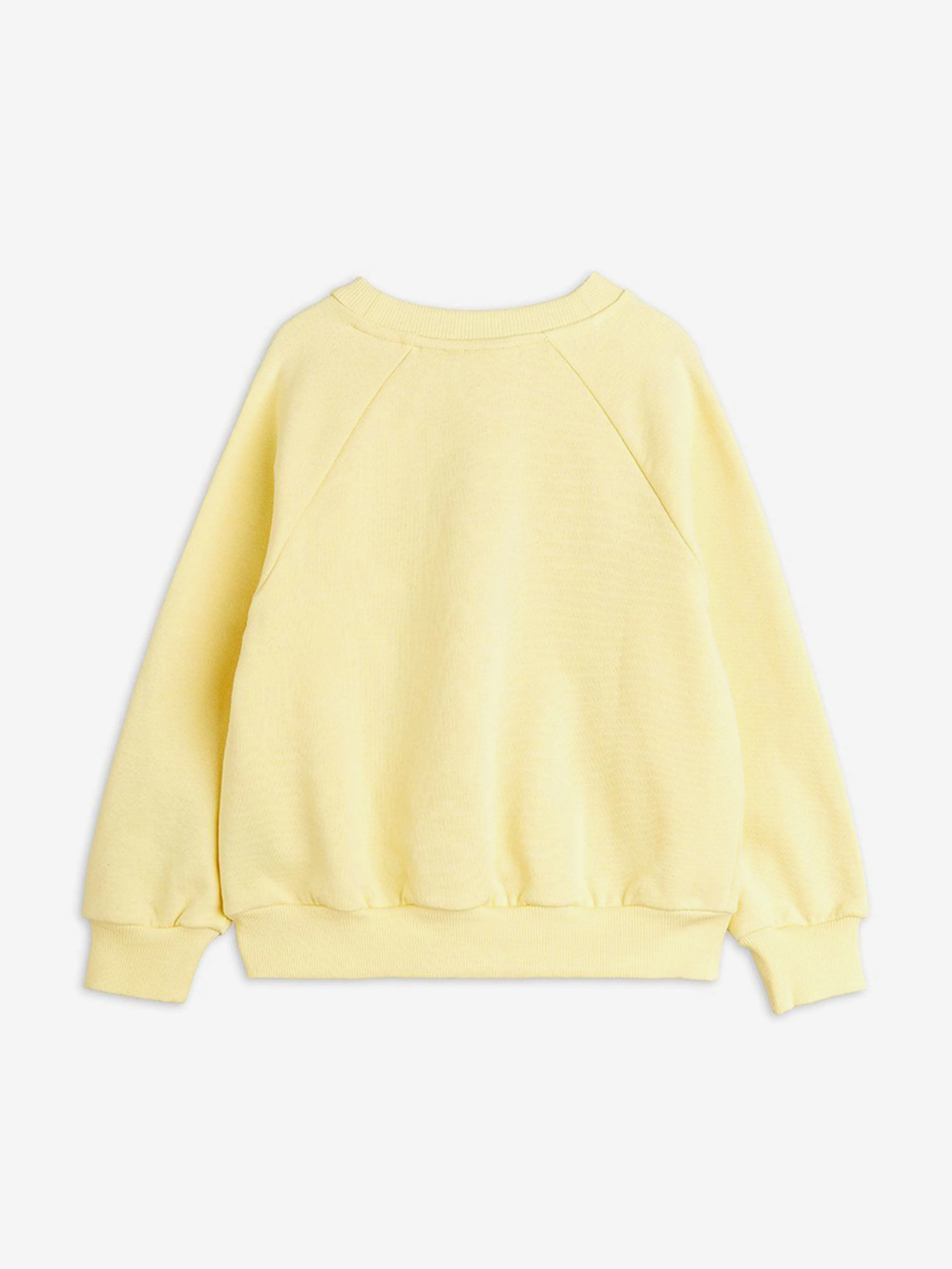 Girls Ladybugs Embroidered Sweatshirt in Yellow