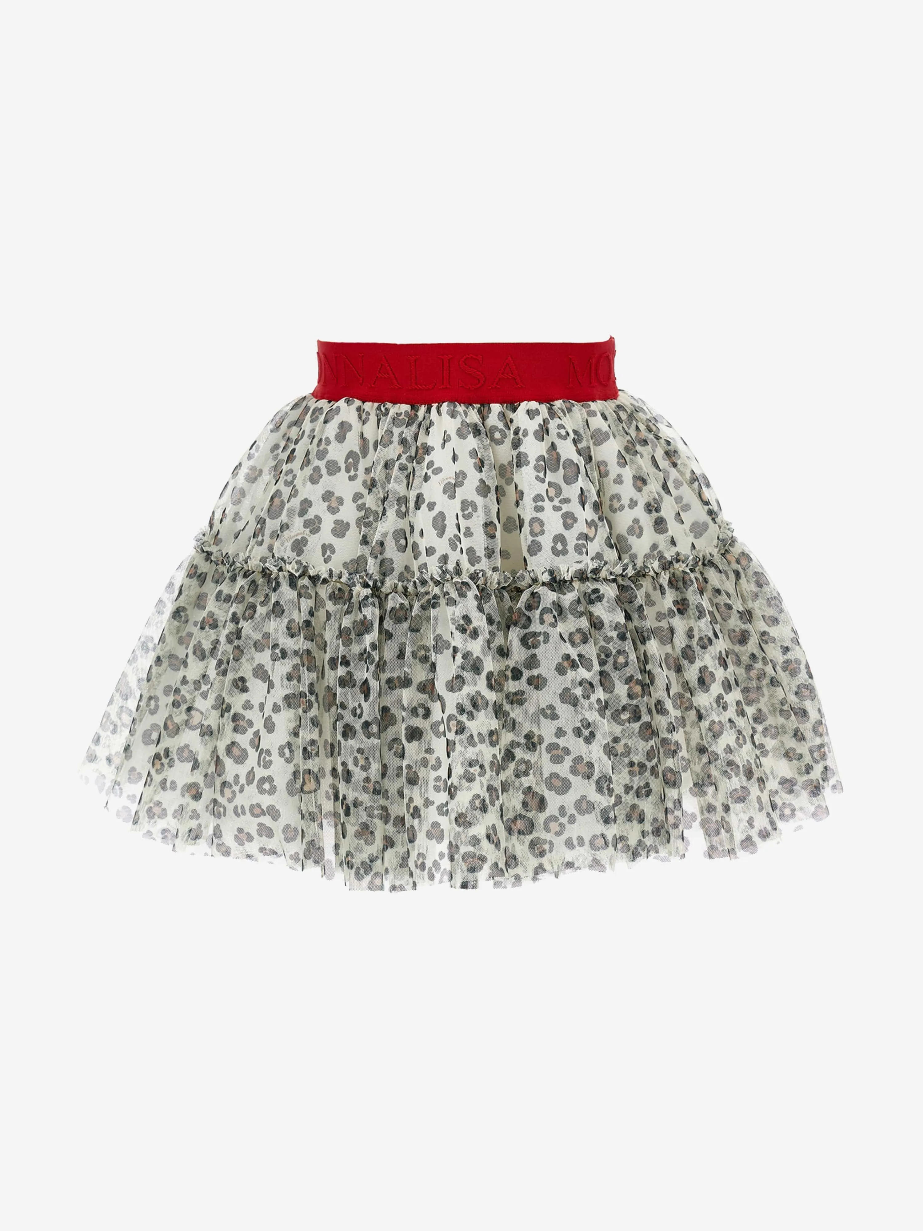 Girls Leopard Tulle Tutu in Beige