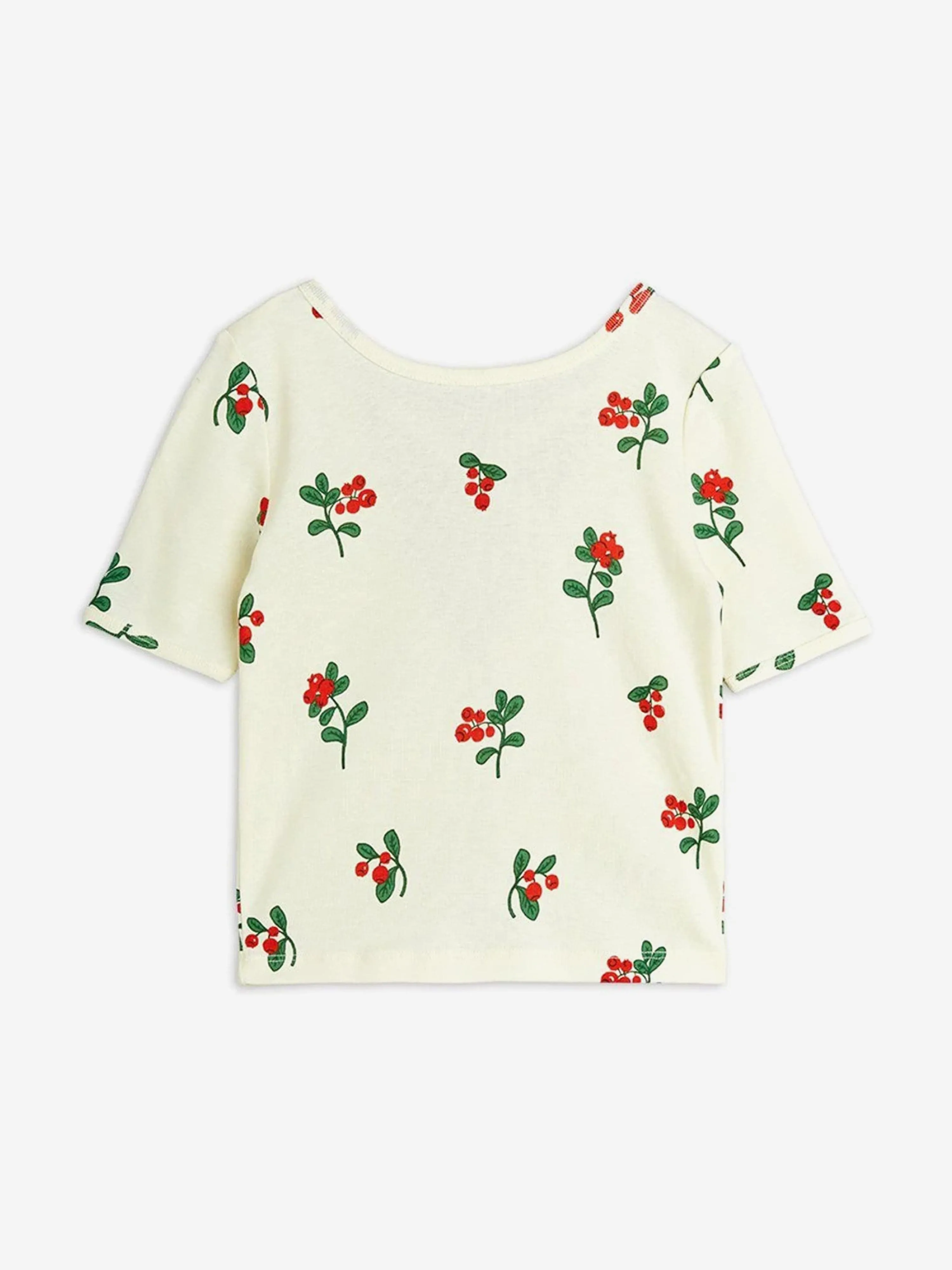 Girls Lingonberries AOP Ballet T-Shirt in Ivory