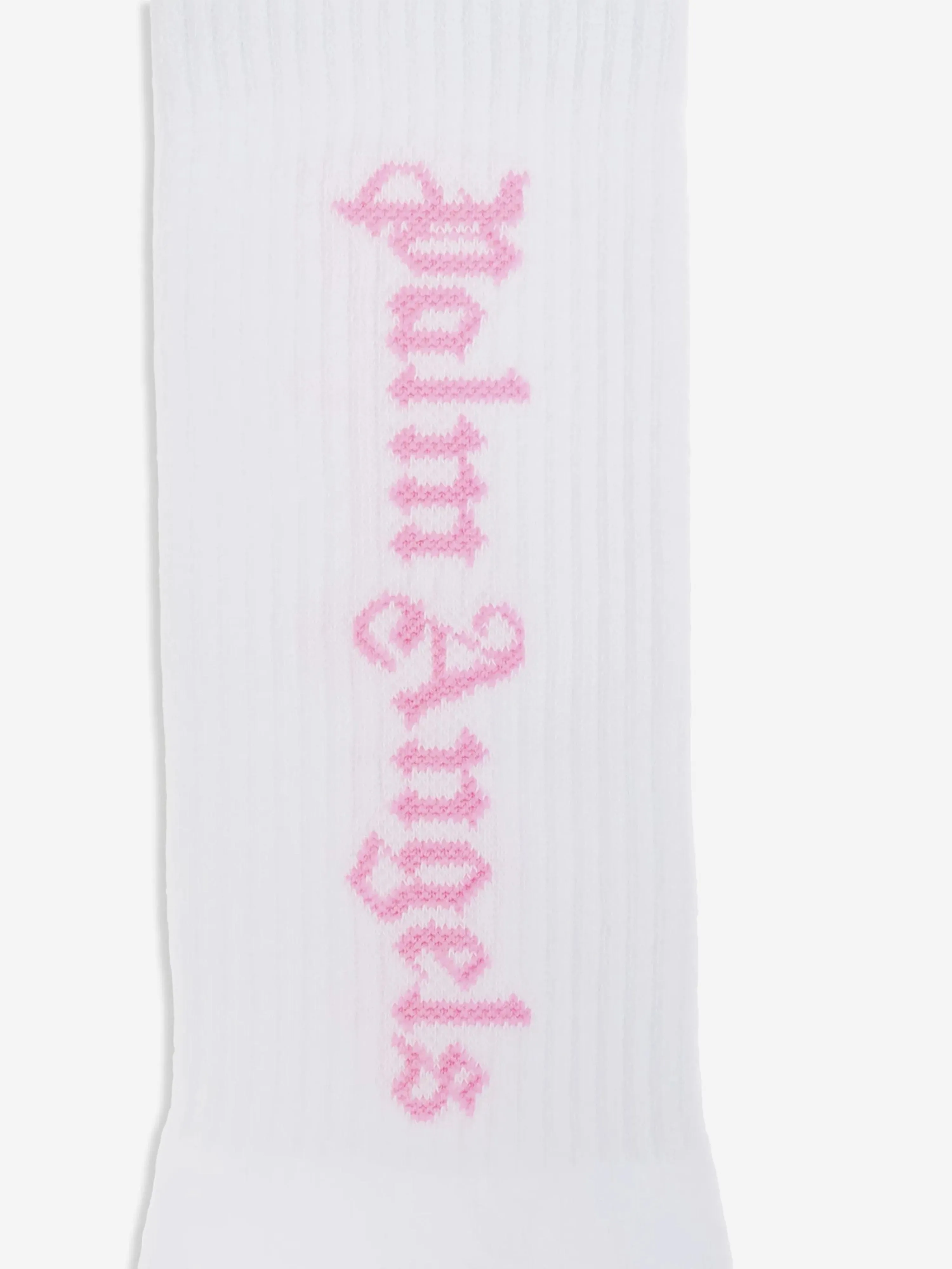 Girls Logo High Socks in White