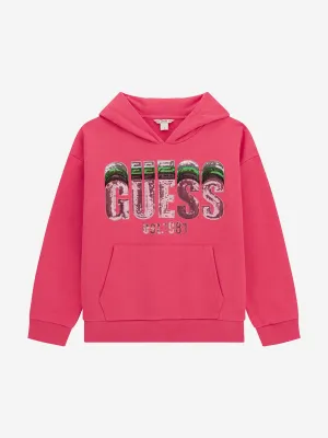 Girls Logo Hoodie in Pink