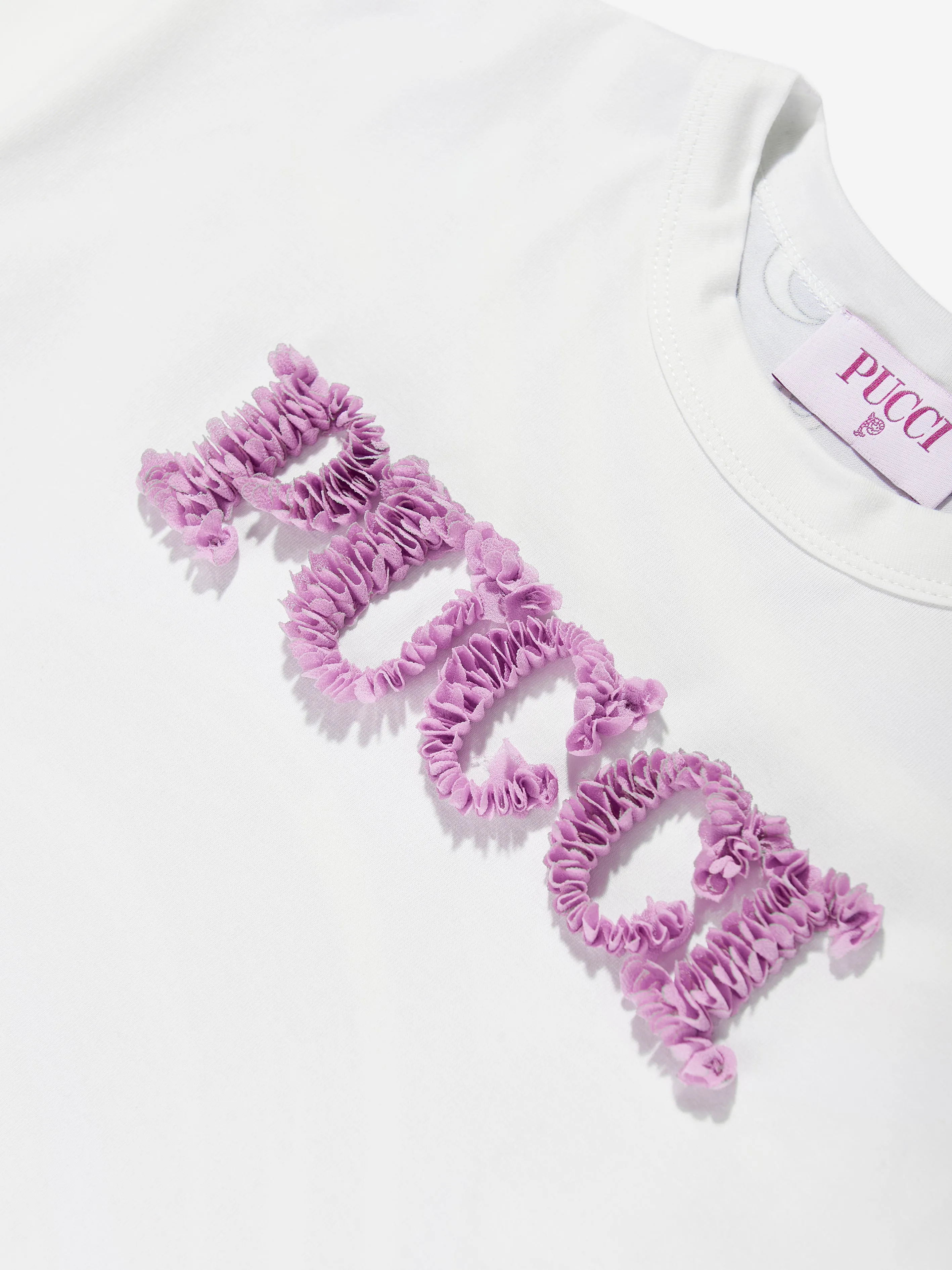 Girls Logo Jersey T-Shirt in Ivory