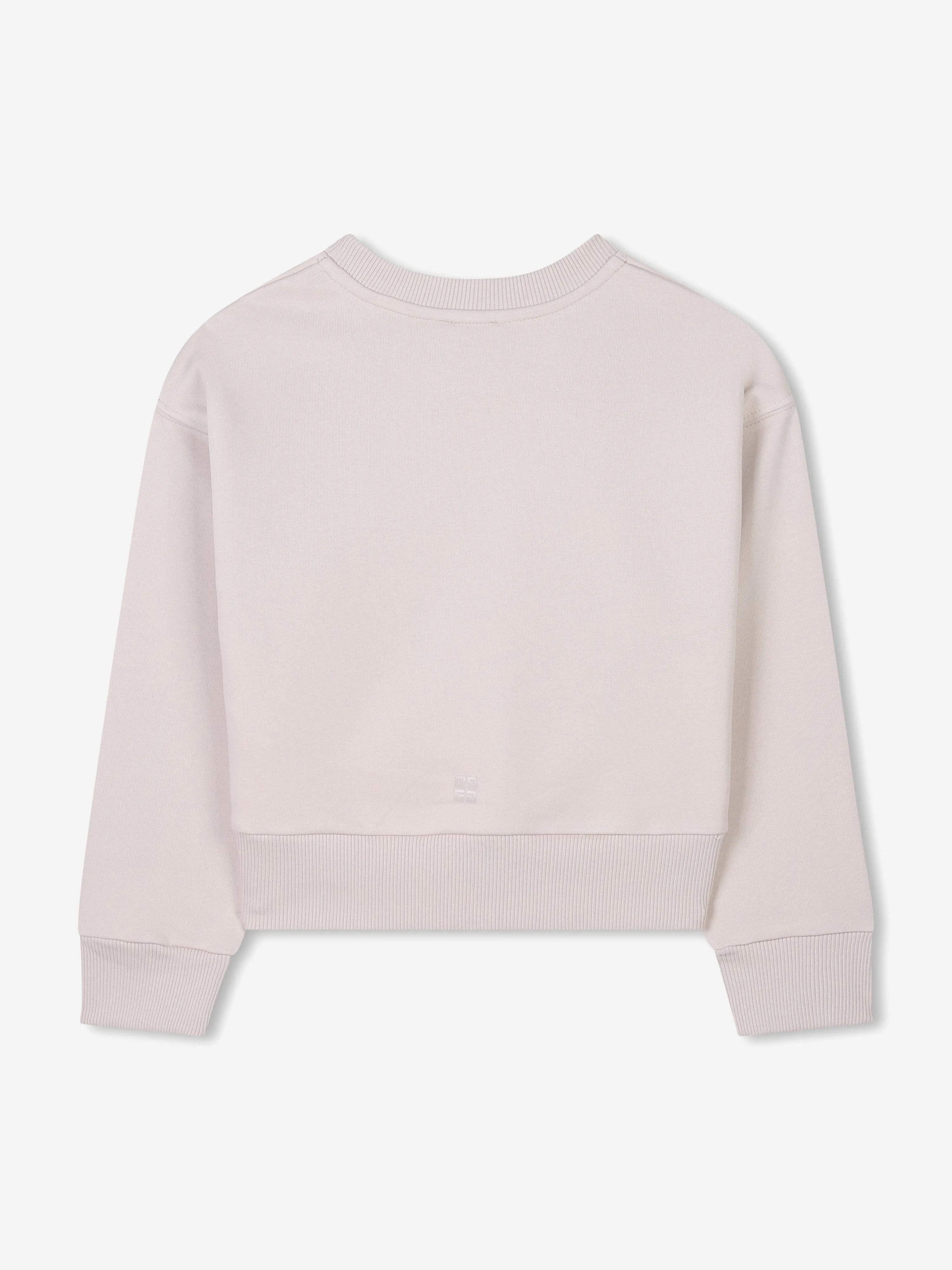 Girls Logo Print Sweatshirt in Beige