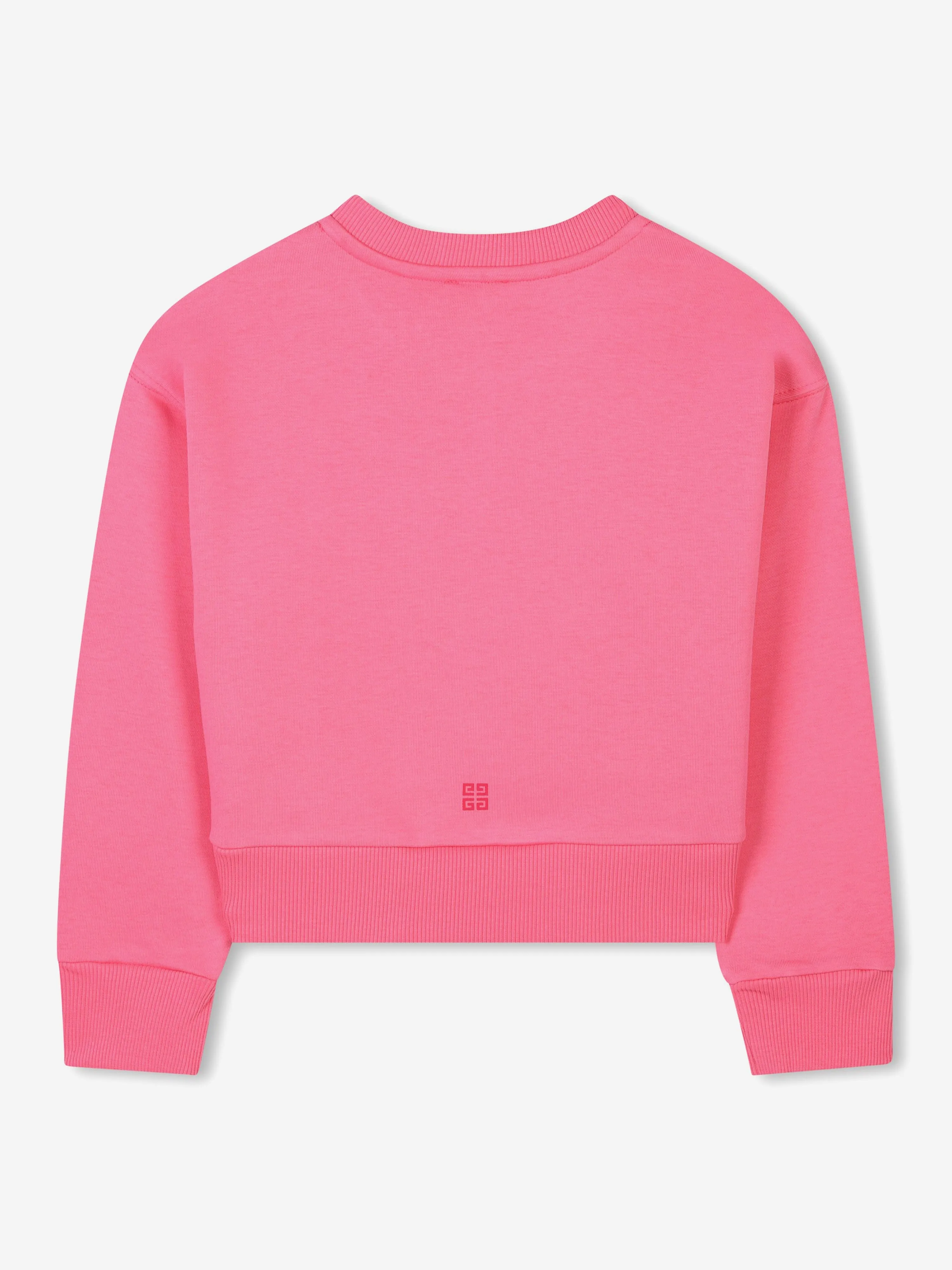 Girls Logo Print Sweatshirt in Pink