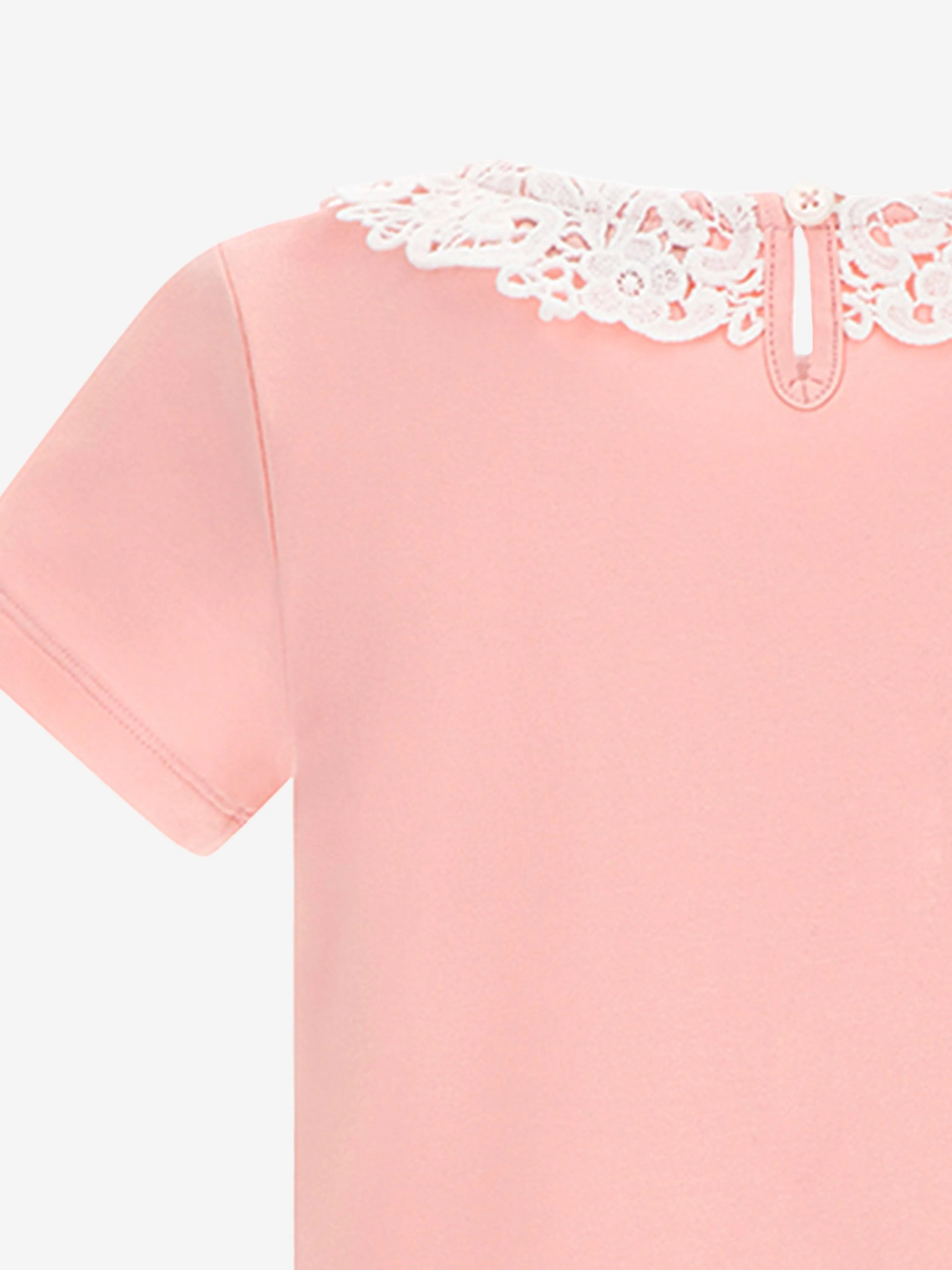 Girls Logo Print T-Shirt in Pink