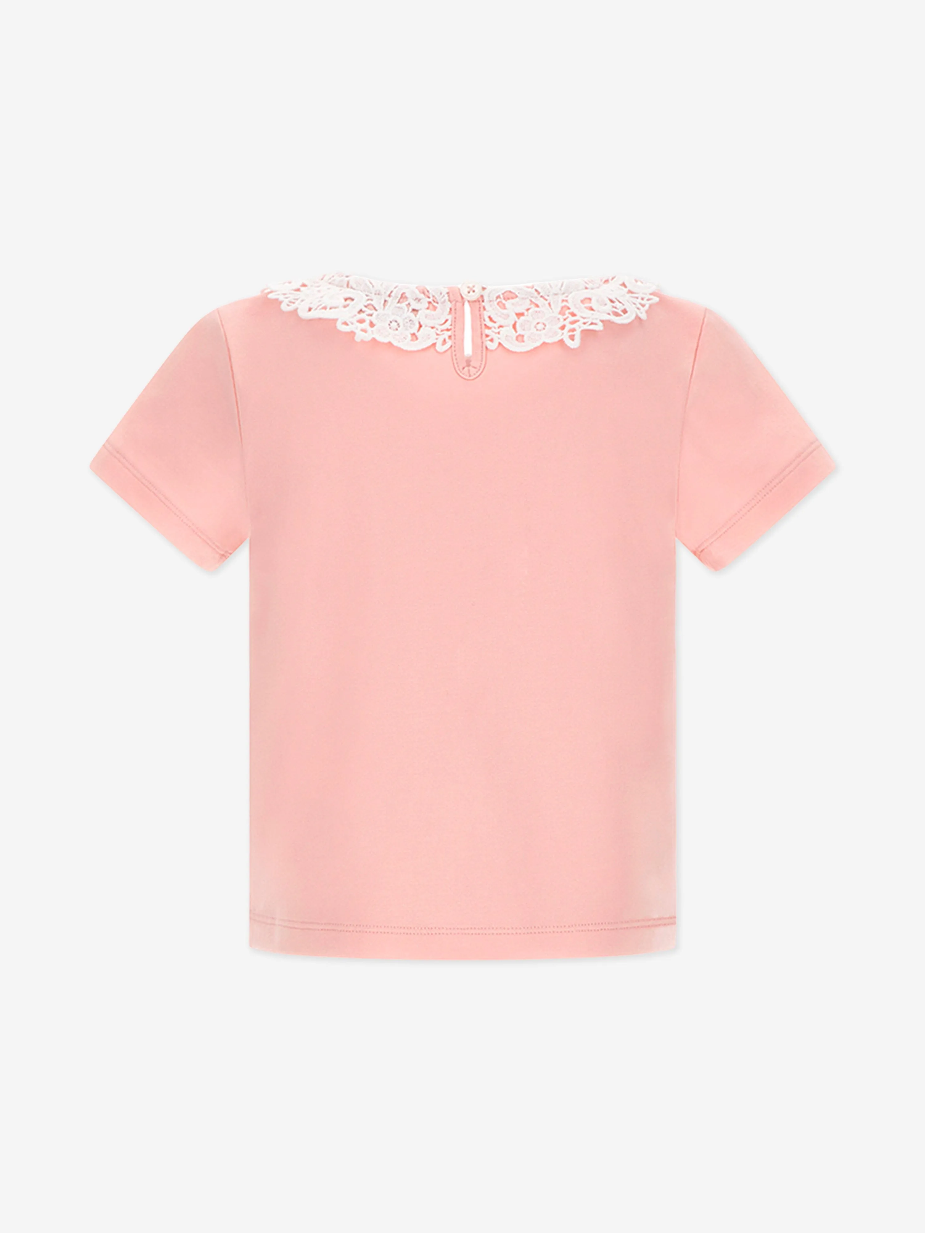 Girls Logo Print T-Shirt in Pink