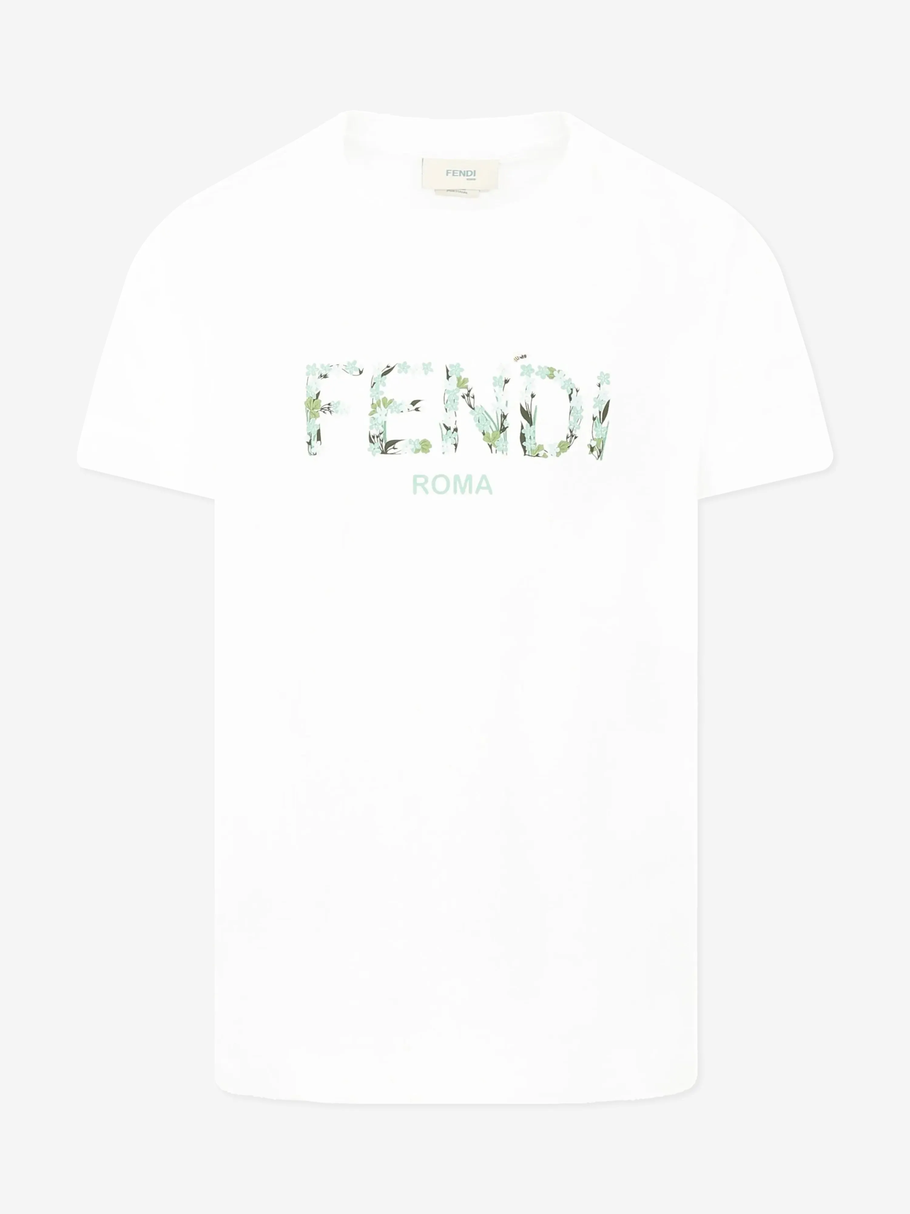 Girls Logo Print T-Shirt in White