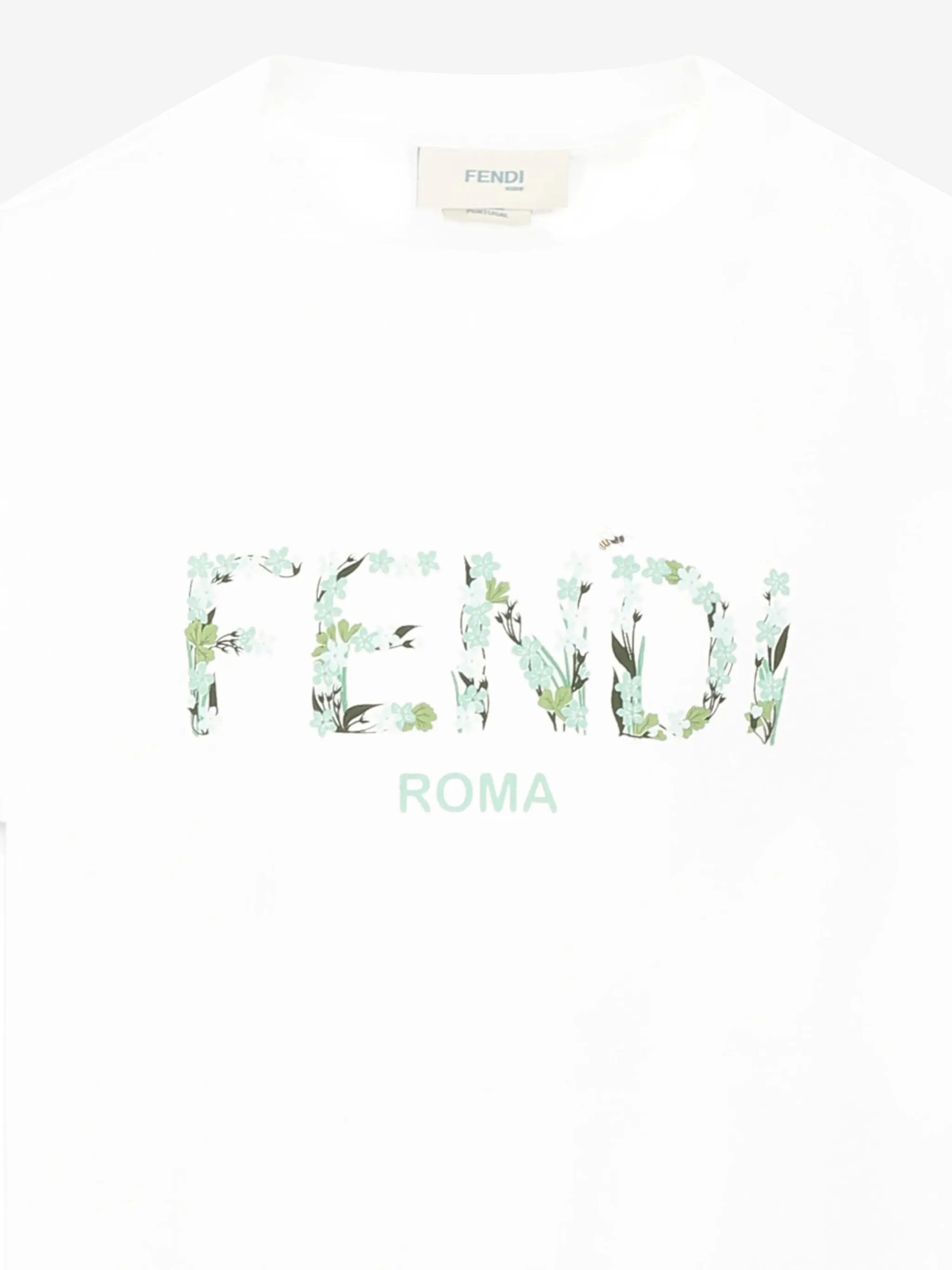 Girls Logo Print T-Shirt in White