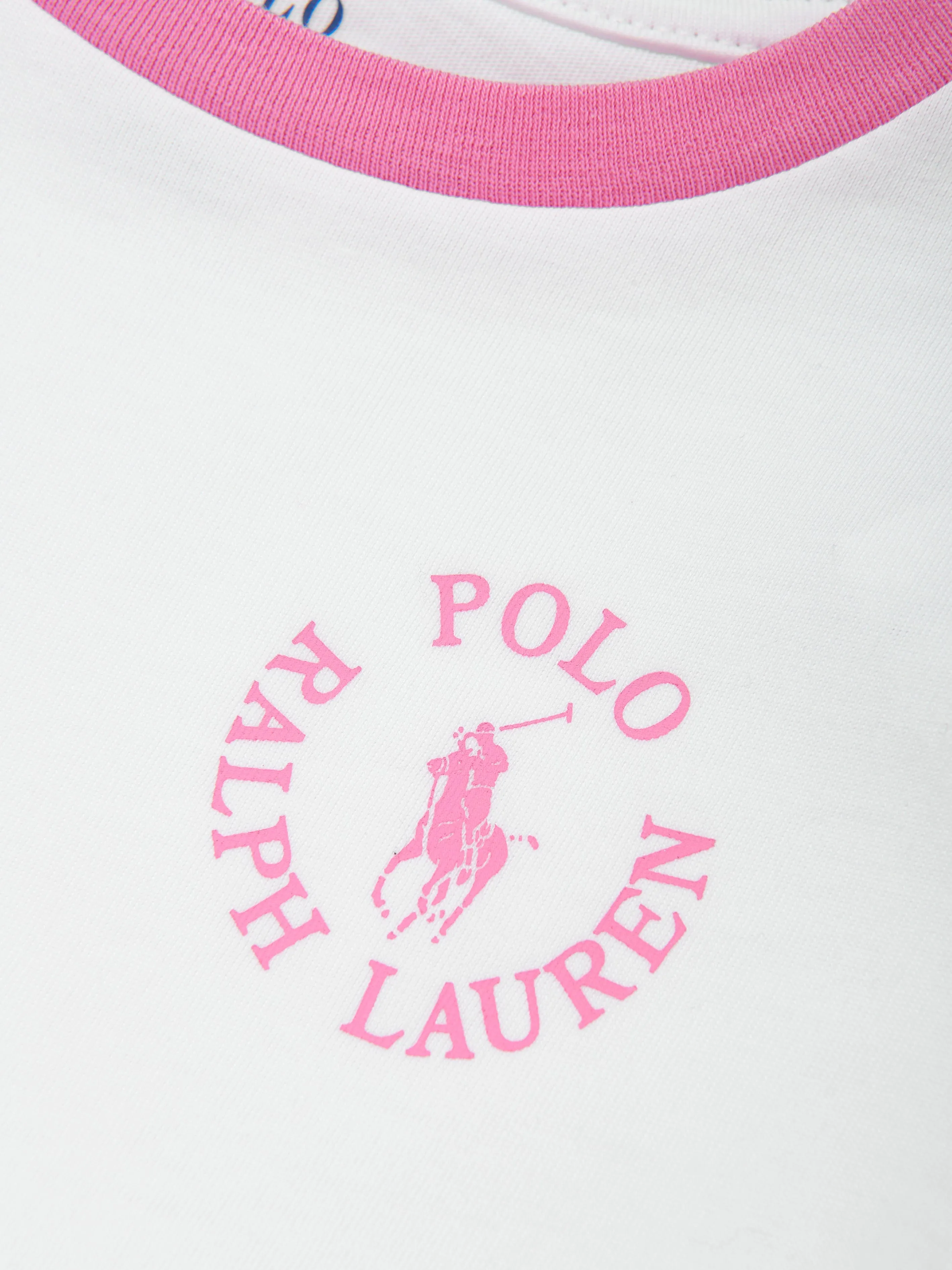 Girls Logo Print T-Shirt in White