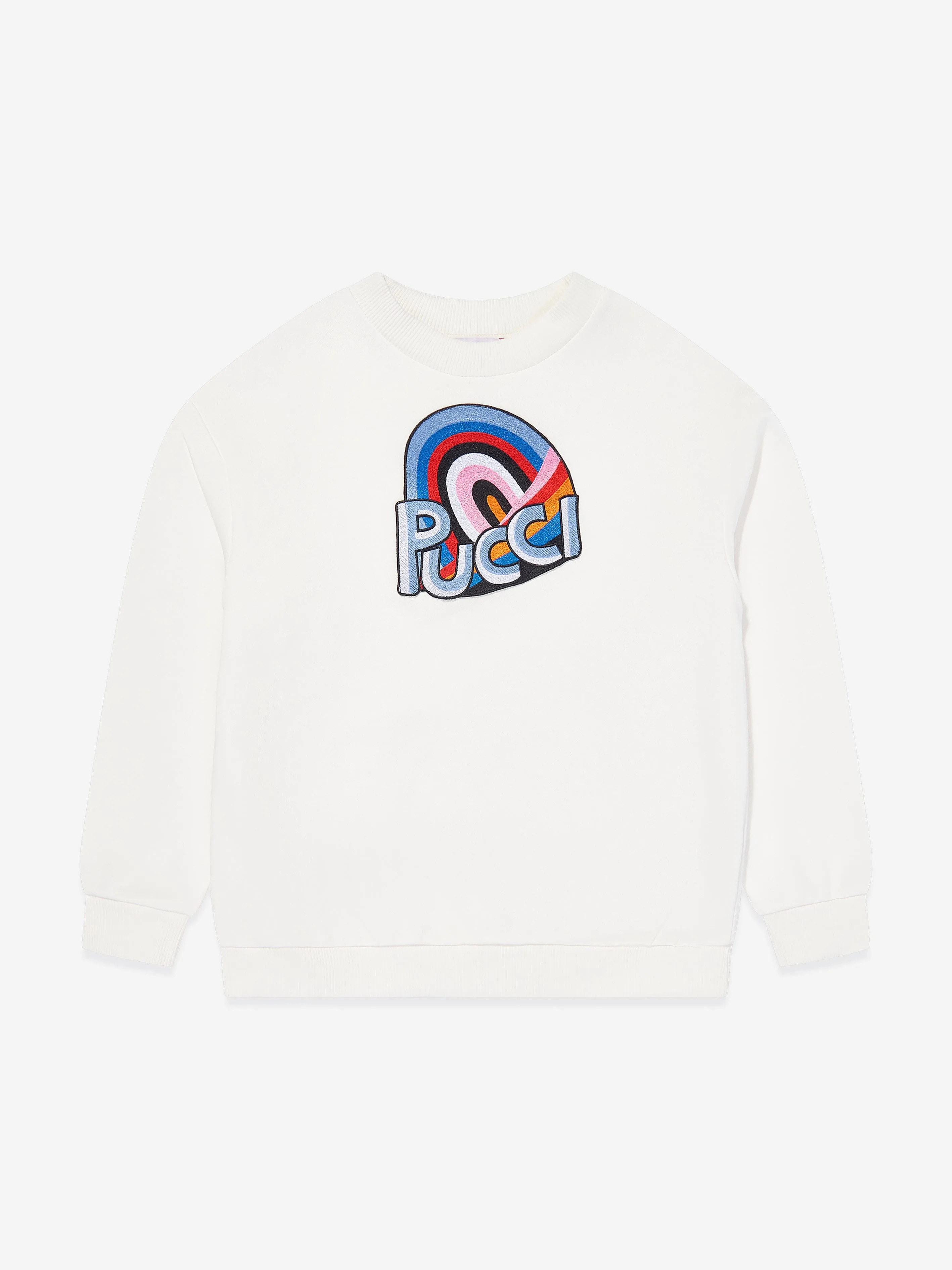 Girls Logo Sweatshirt in Ivory