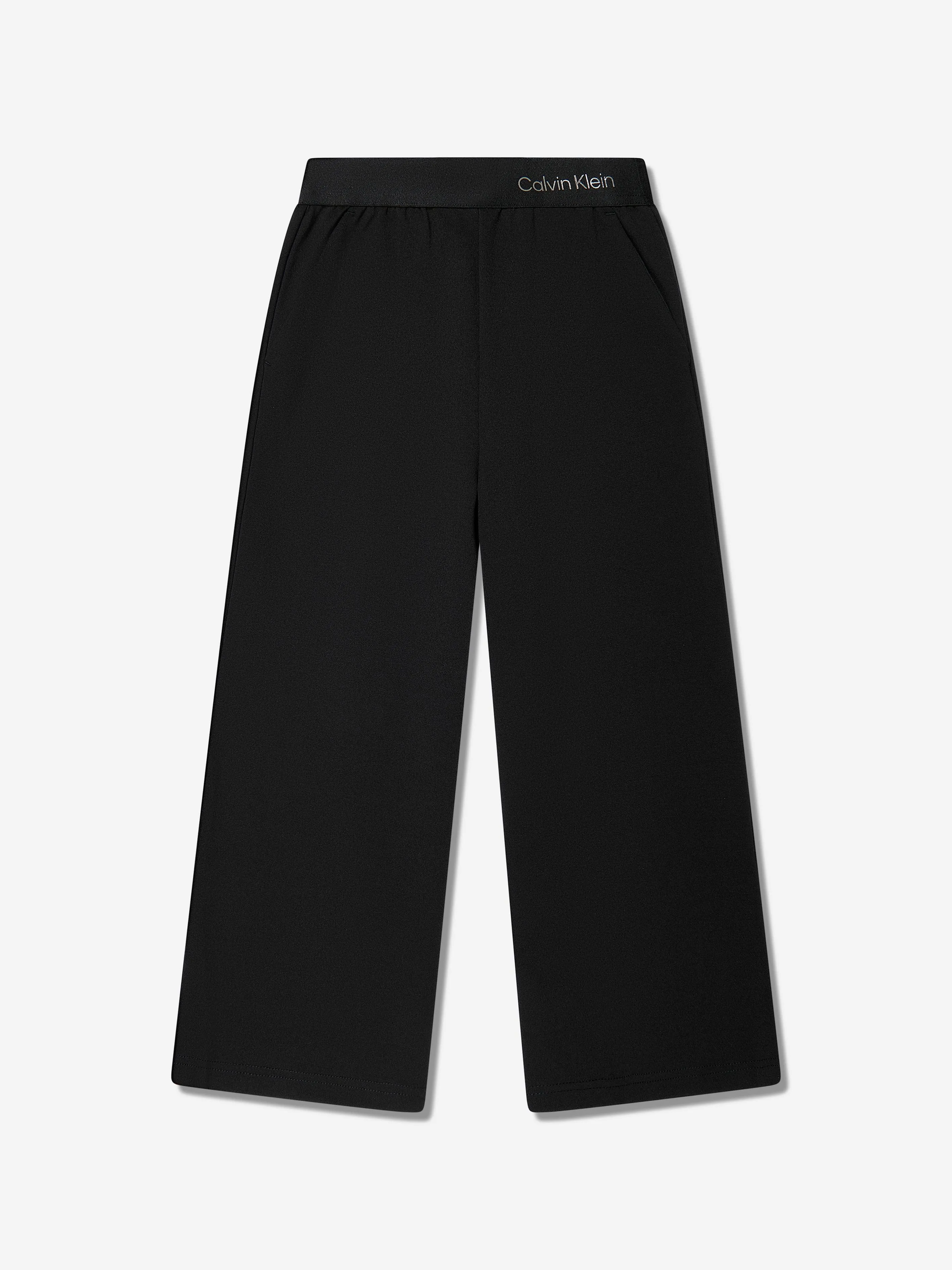 Girls Logo Tape Punto Tracksuit in Black