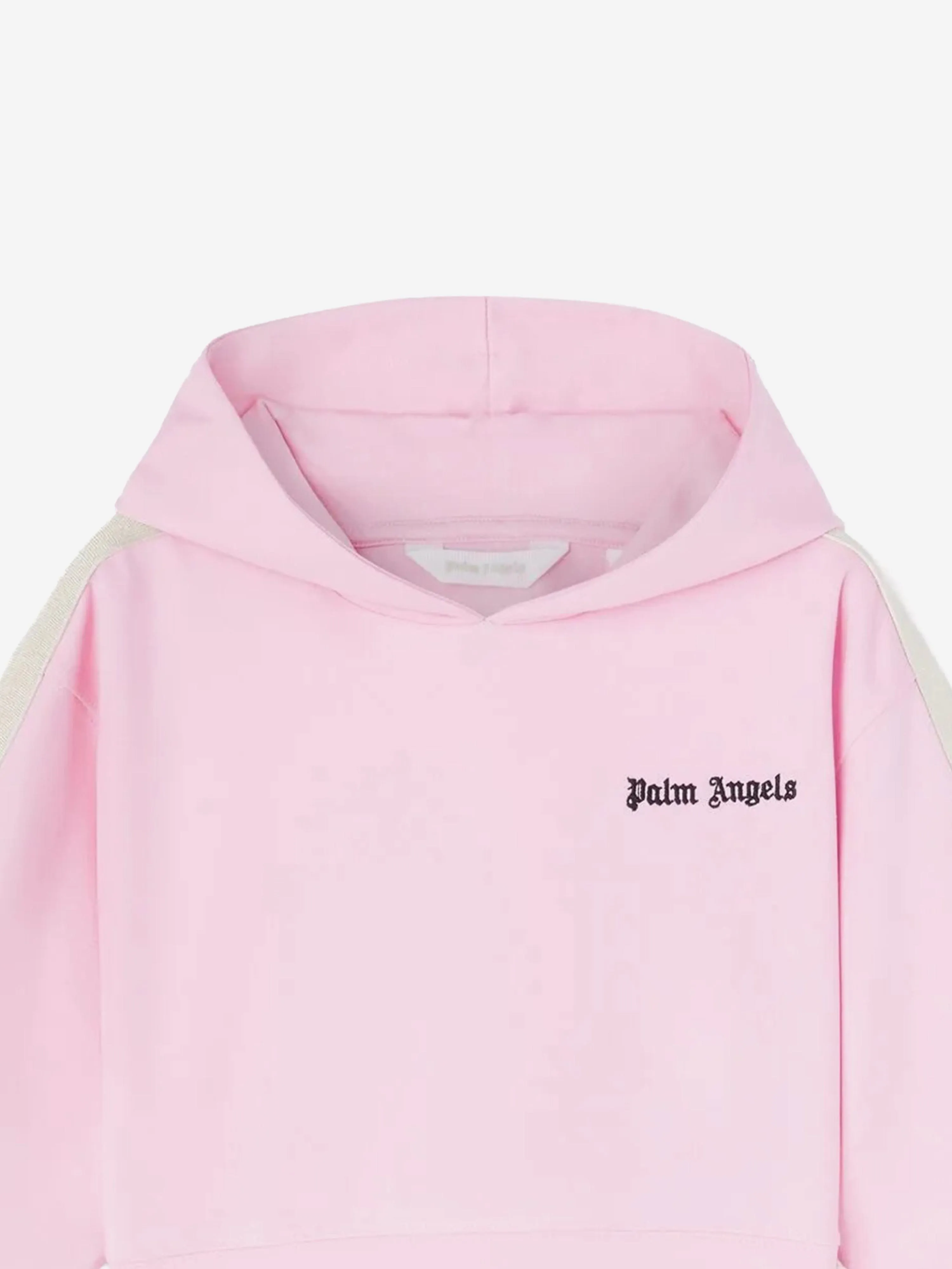 Girls New Track Cropped Hoodie in Pink