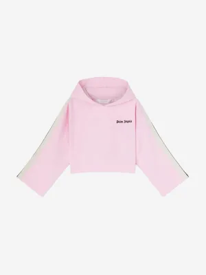 Girls New Track Cropped Hoodie in Pink