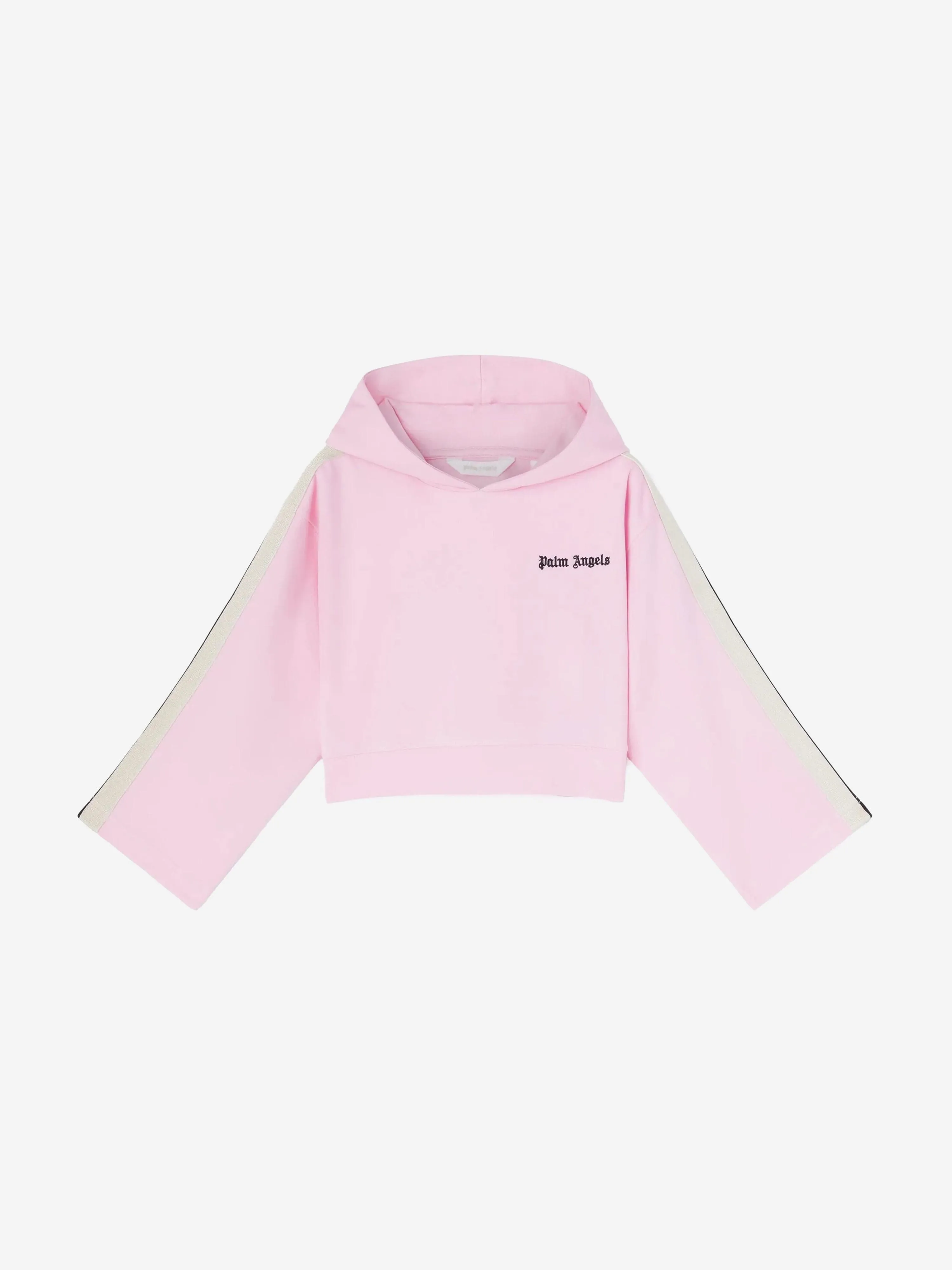 Girls New Track Cropped Hoodie in Pink