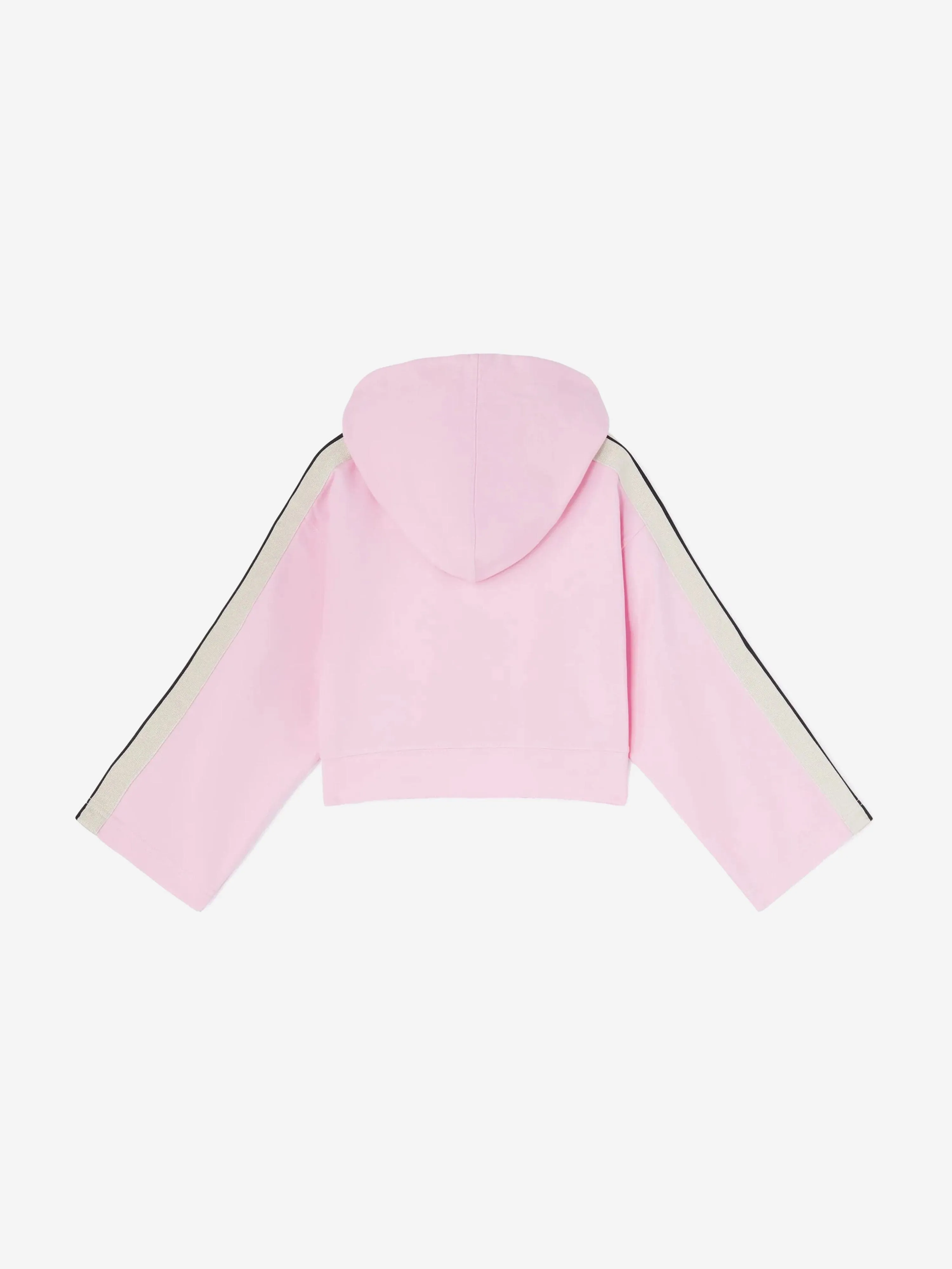 Girls New Track Cropped Hoodie in Pink