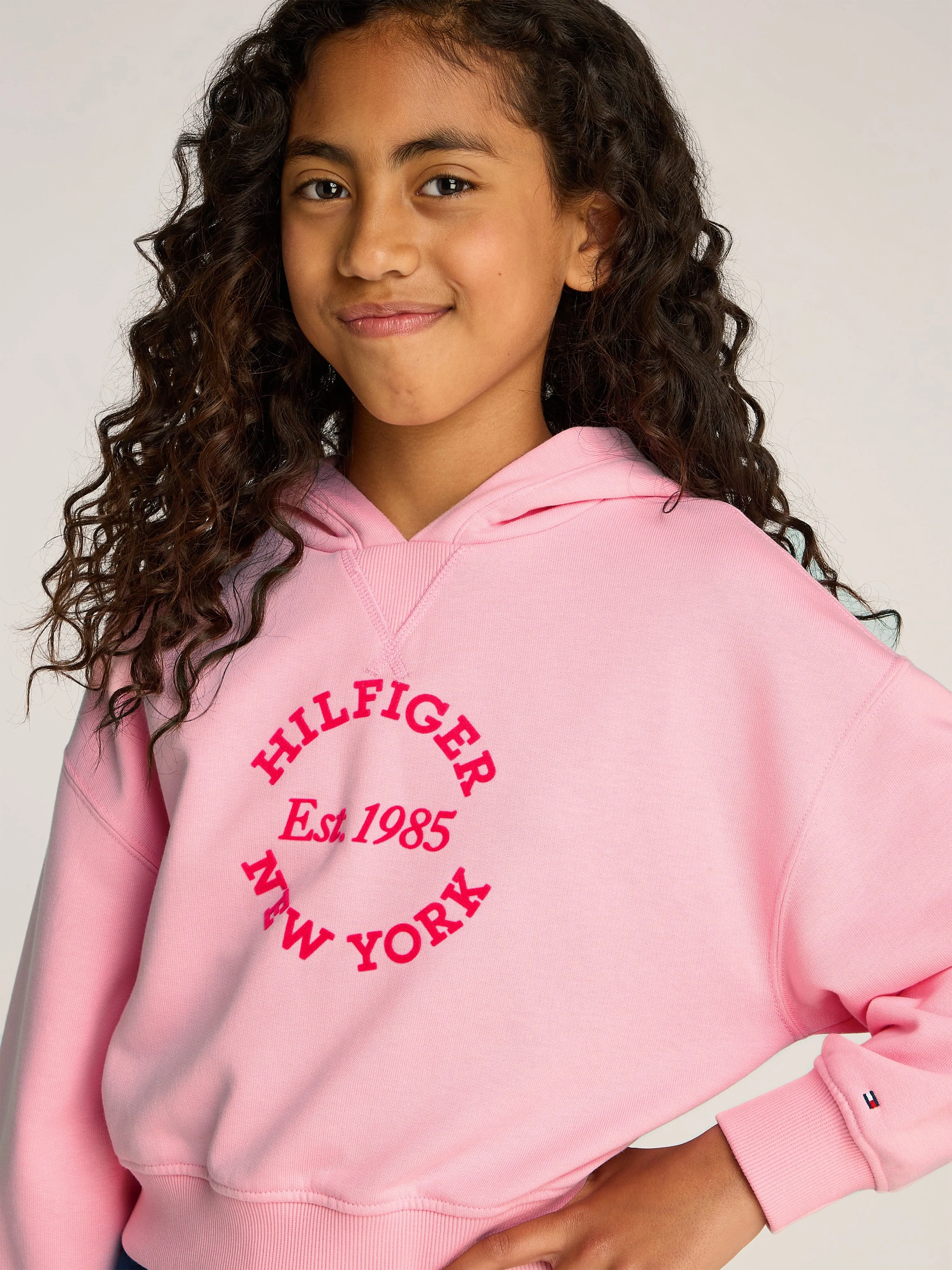 Girls New York Hoodie in Pink