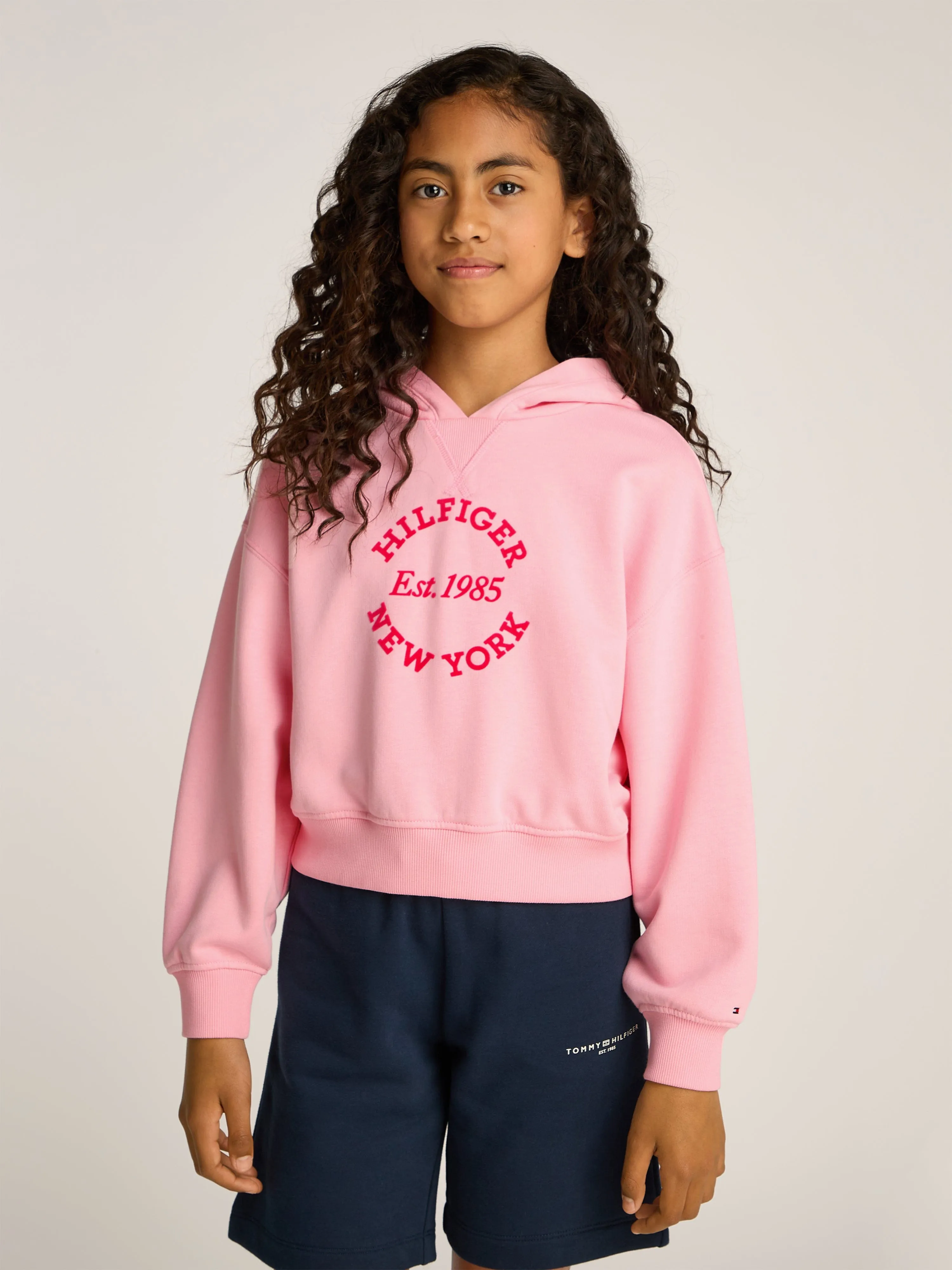 Girls New York Hoodie in Pink