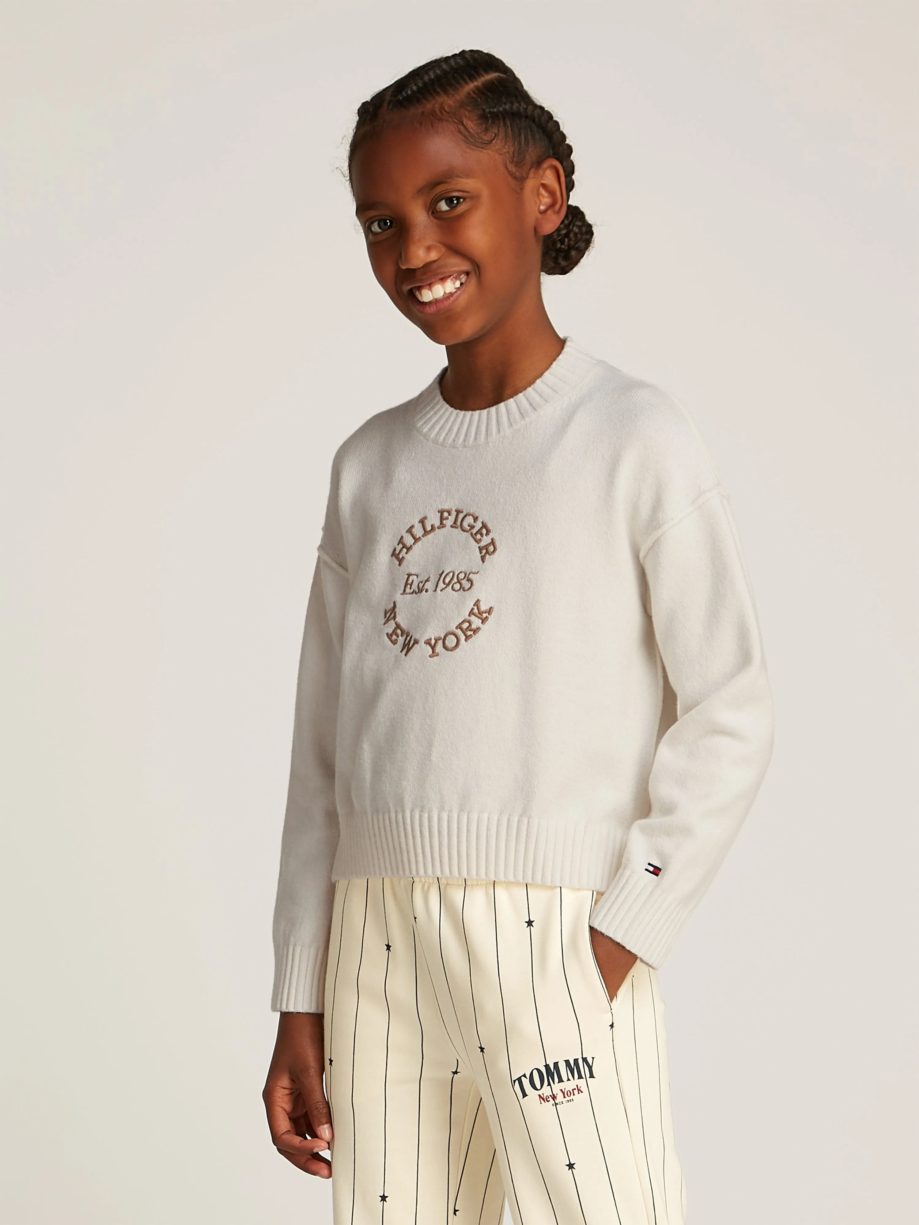 Girls New York Jumper in Ivory
