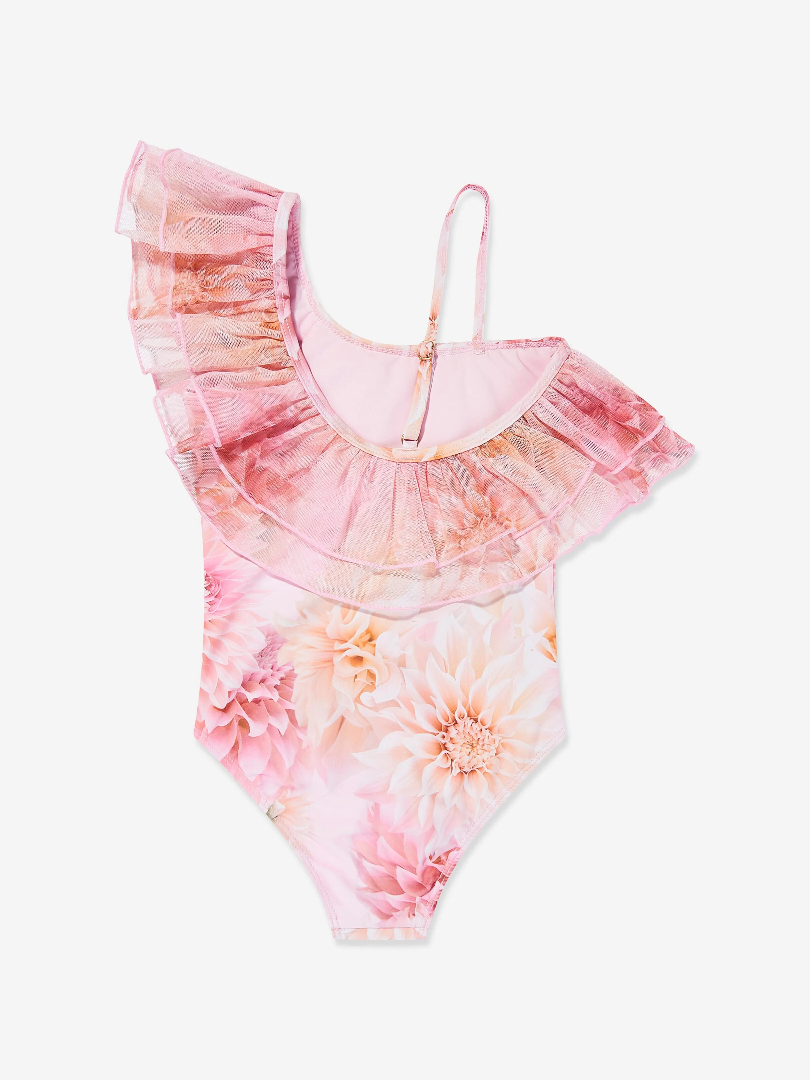 Girls Nilla Dahila Swimsuit in Pink (UPF50 )