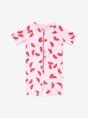 Girls Nolu Melon Swimsuit in Pink (UPF50 )