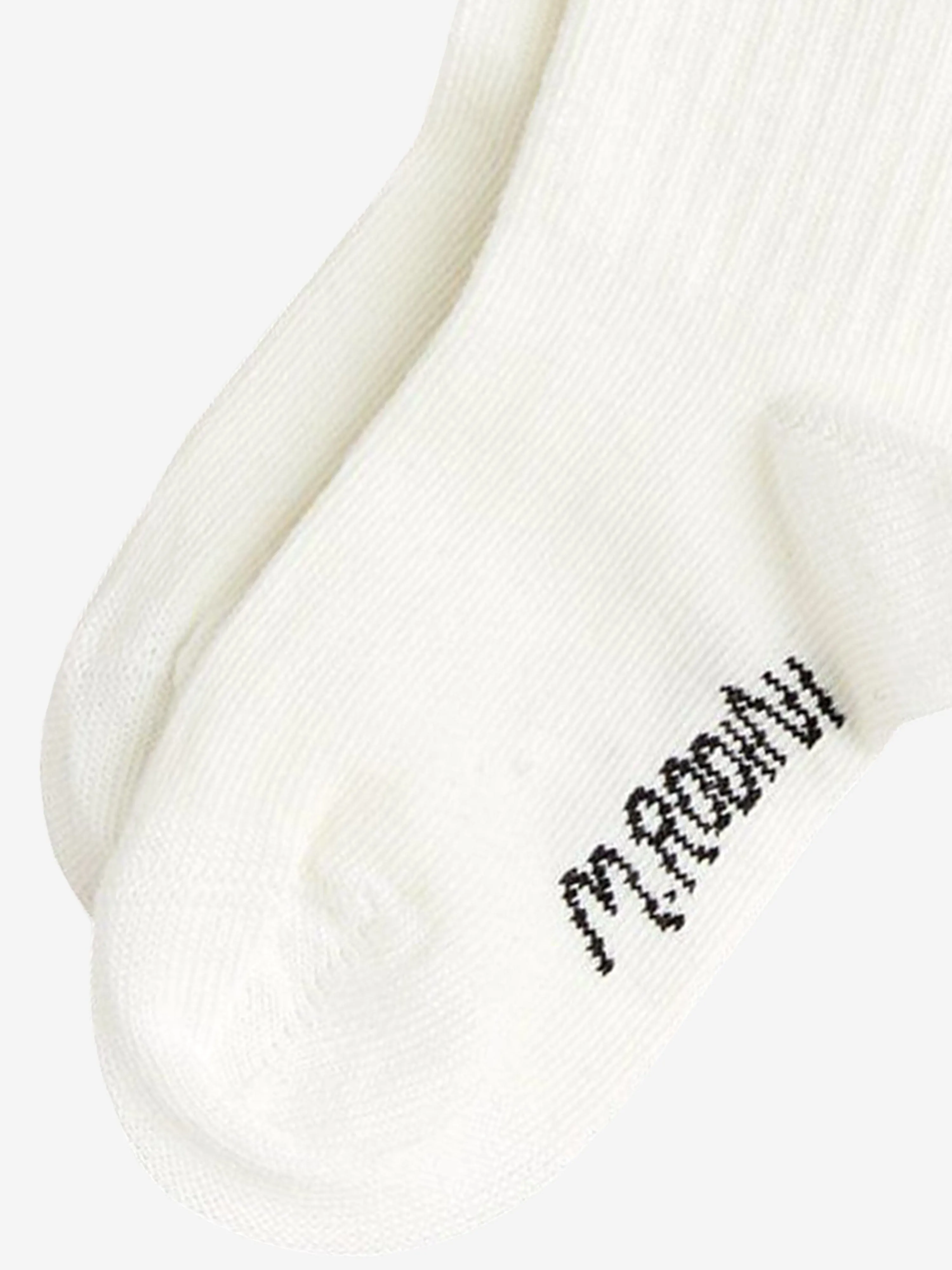 Girls Note Frill Socks in White