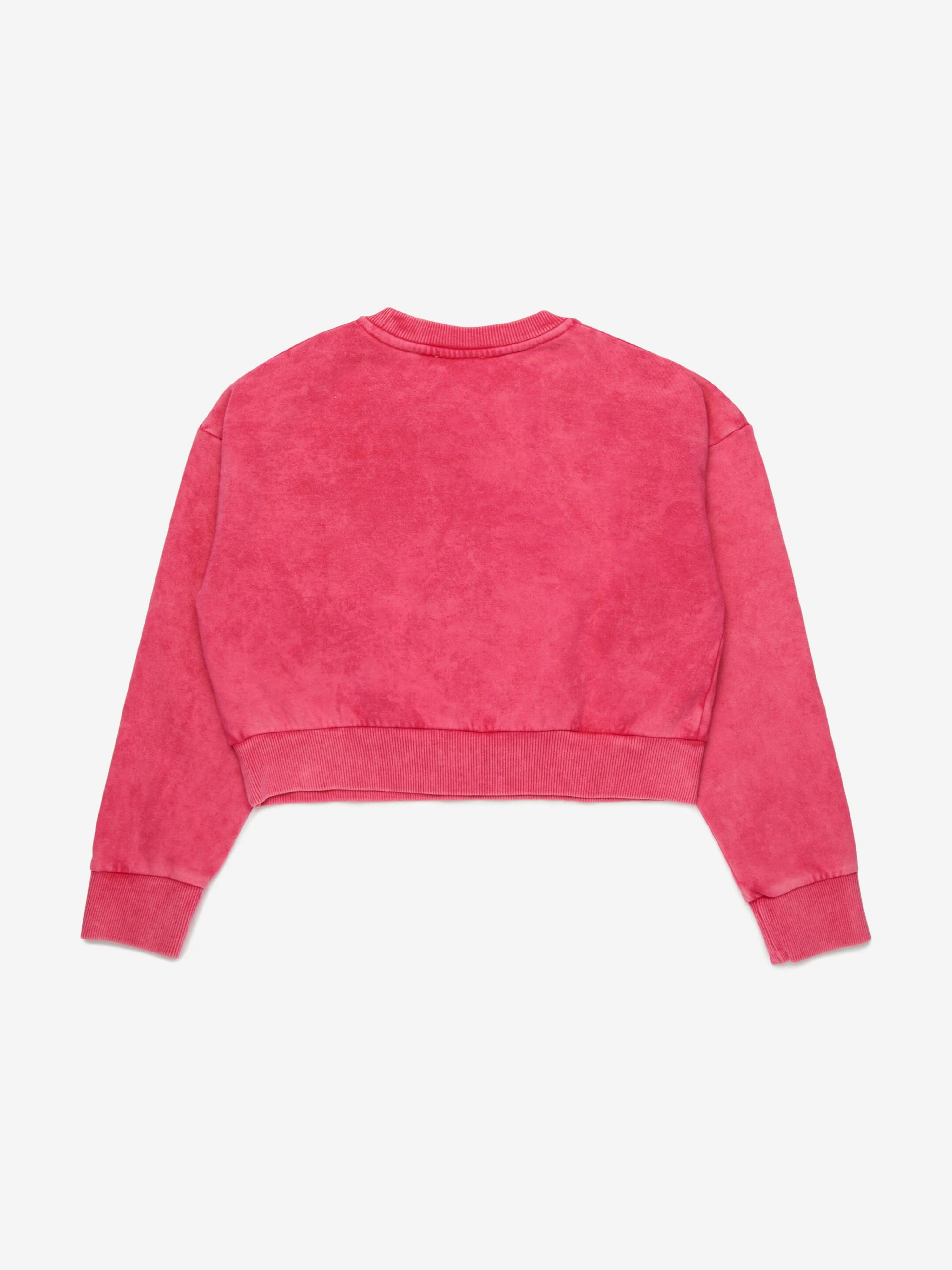 Girls Oval D Logo Sweatshirt in Pink