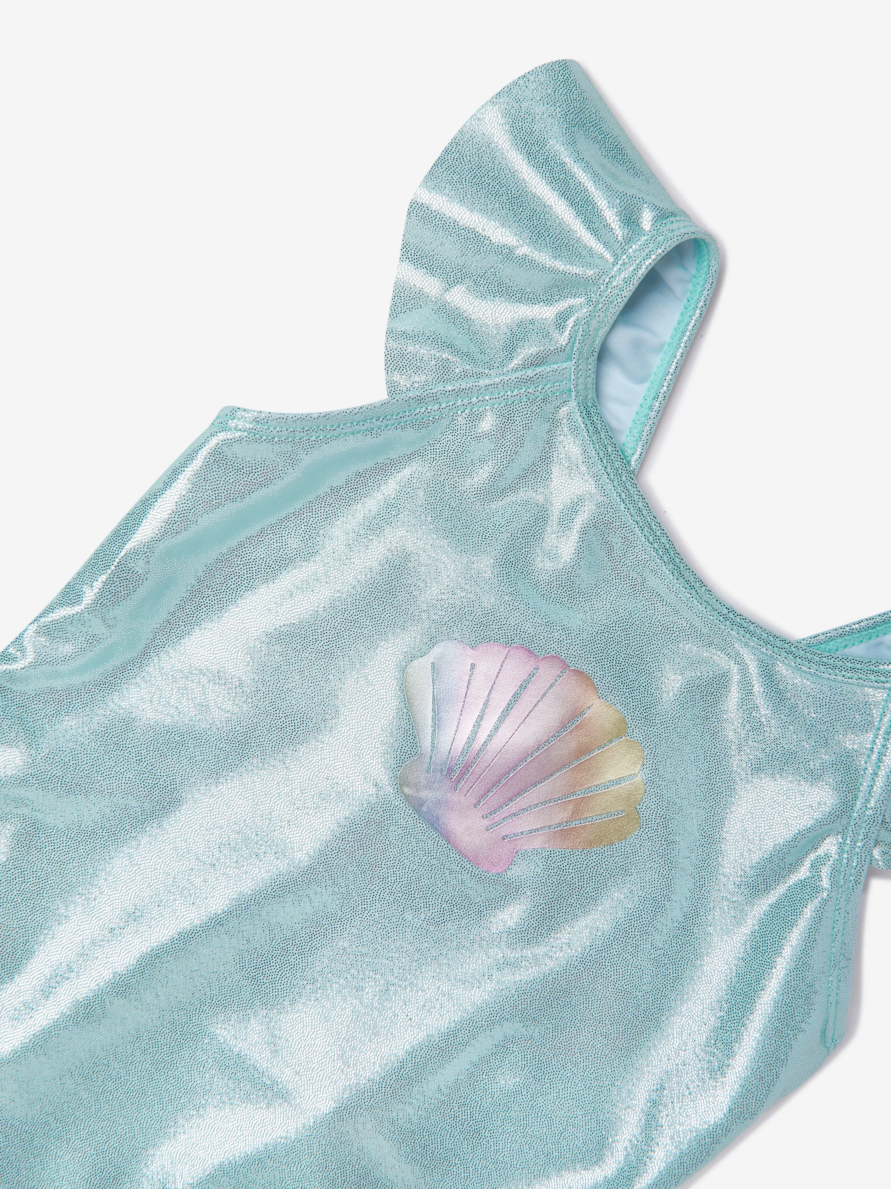 Girls Seashell Swimsuit in Green (UPF50 )