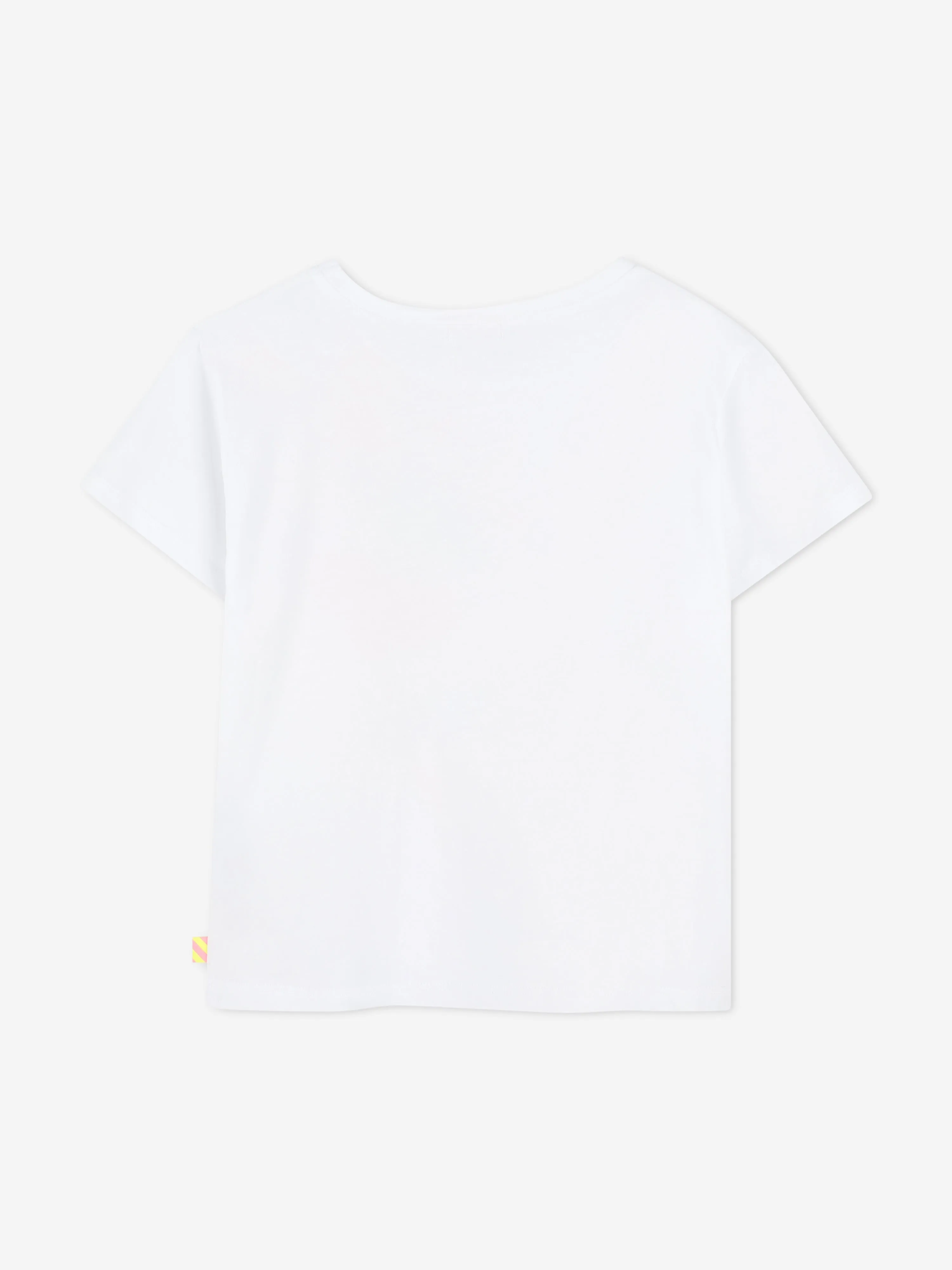 Girls Sequin Popcorn T-Shirt in White