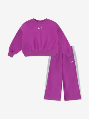 Girls Shine Logo Tracksuit in Purple