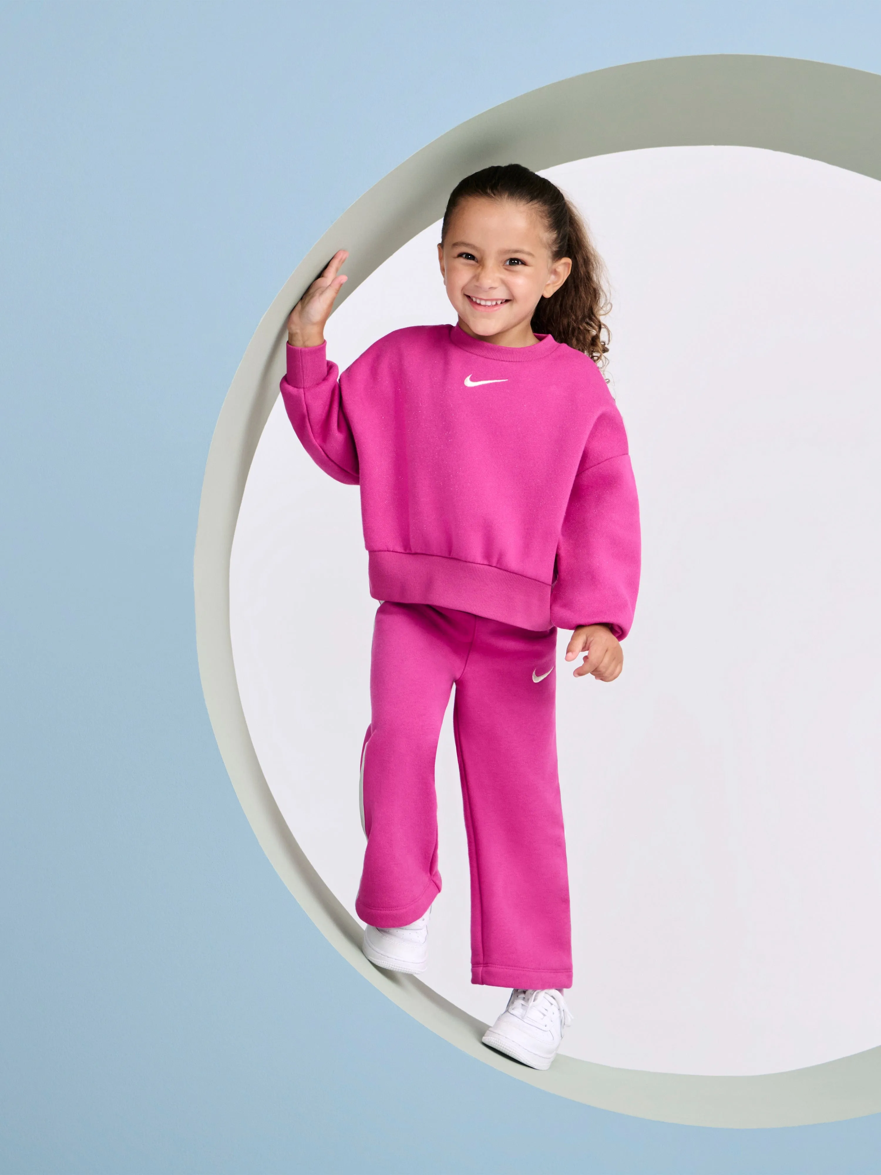 Girls Shine Logo Tracksuit in Purple