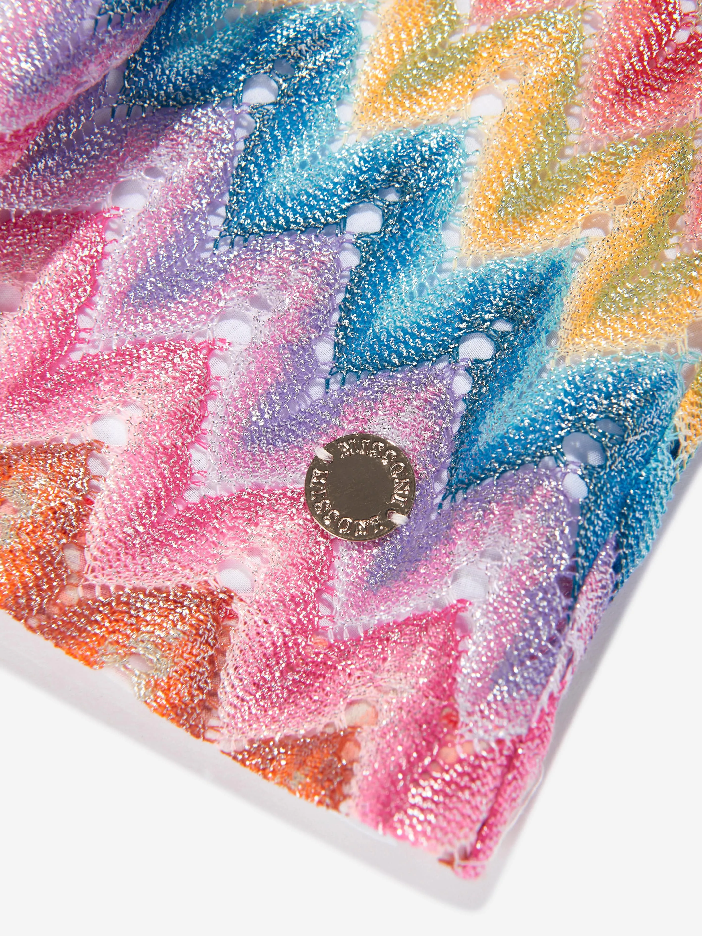 Girls Sleeveless Zigzag Top in Multicolour