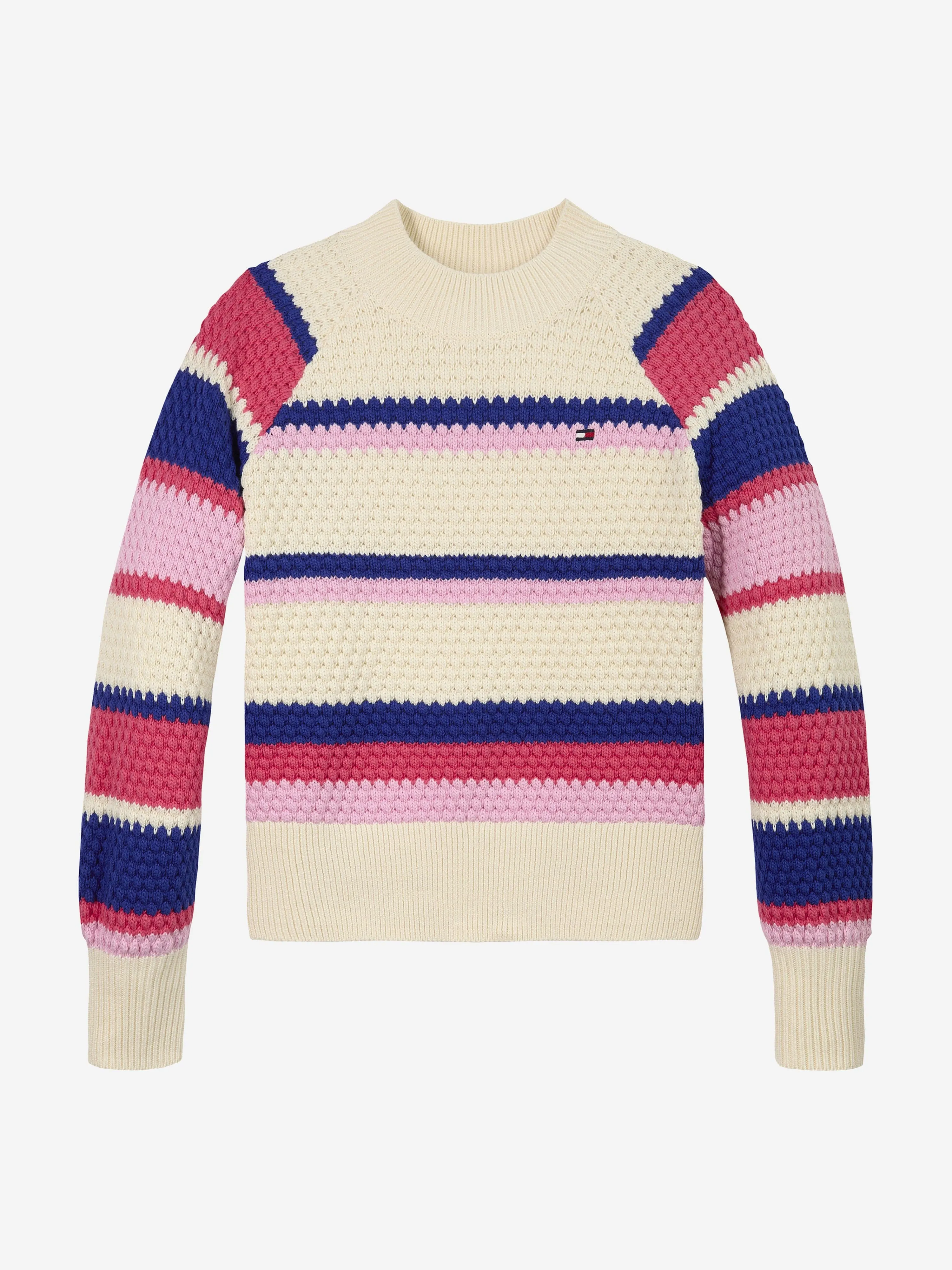 Girls Striped Jumper in Multicolour
